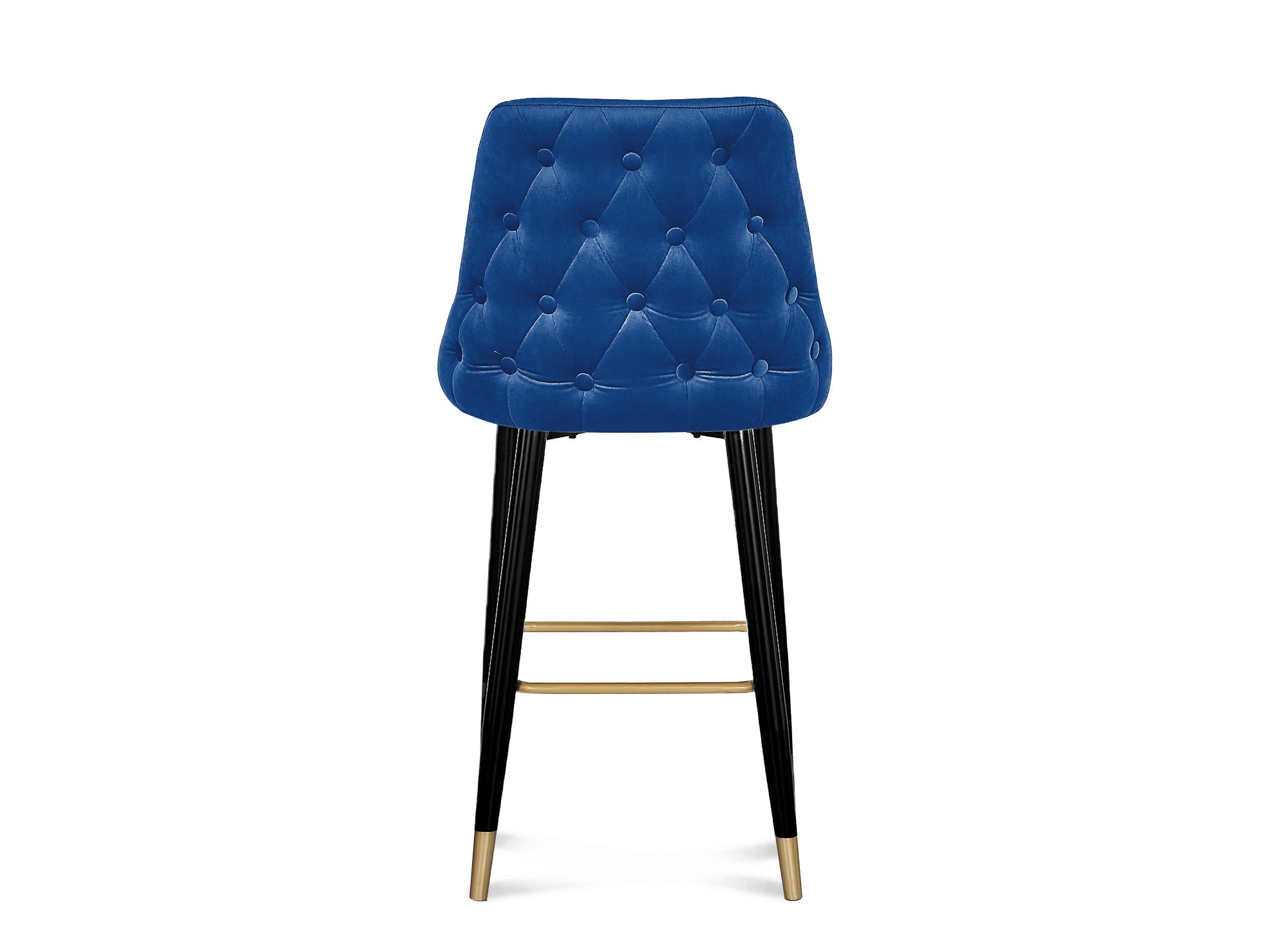 2er-Set DORINA Barhocker aus blauem Samt