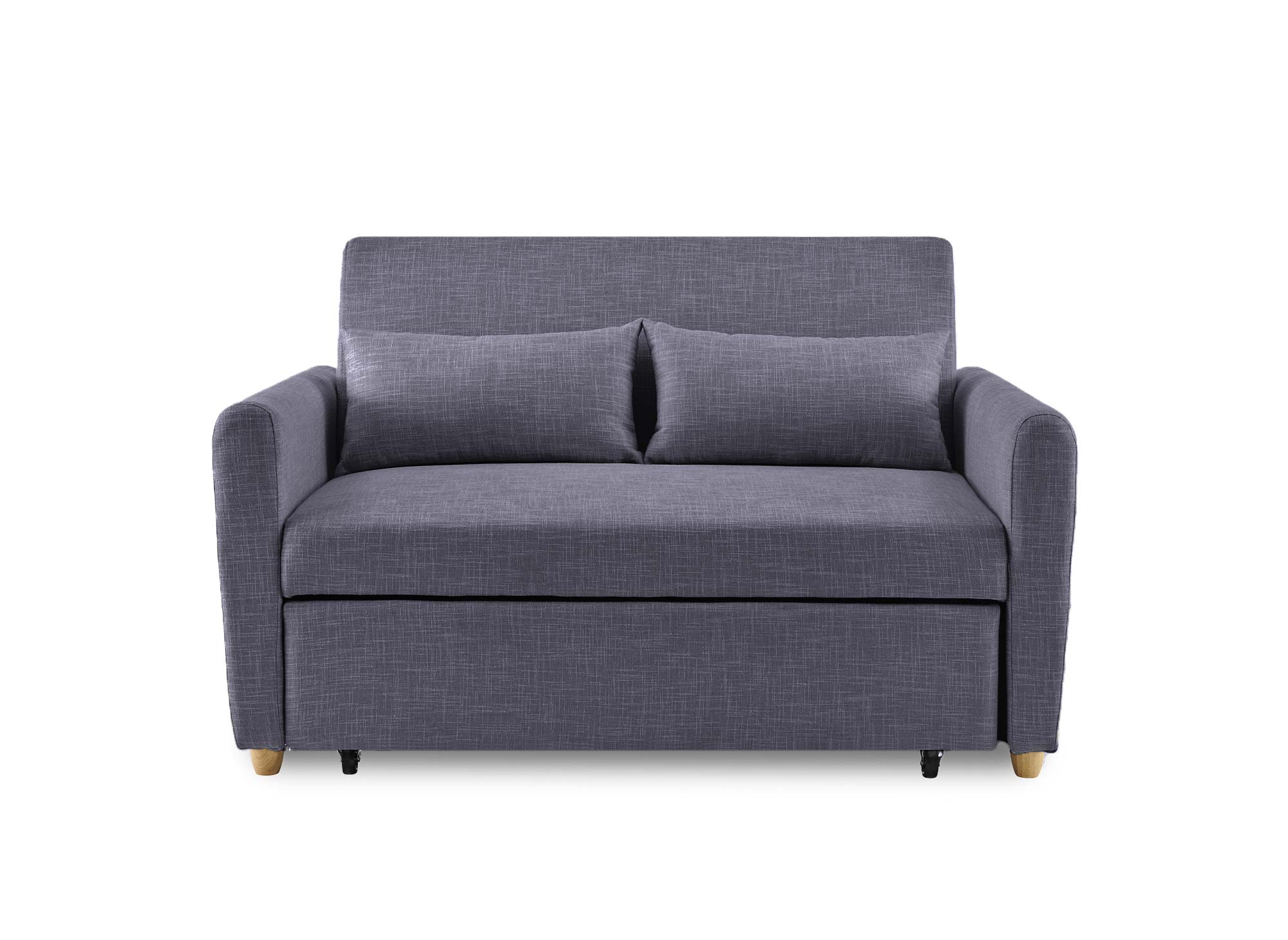 Skandinavisches Schlafsofa aus dunkelgrauem Stoff KALAYA