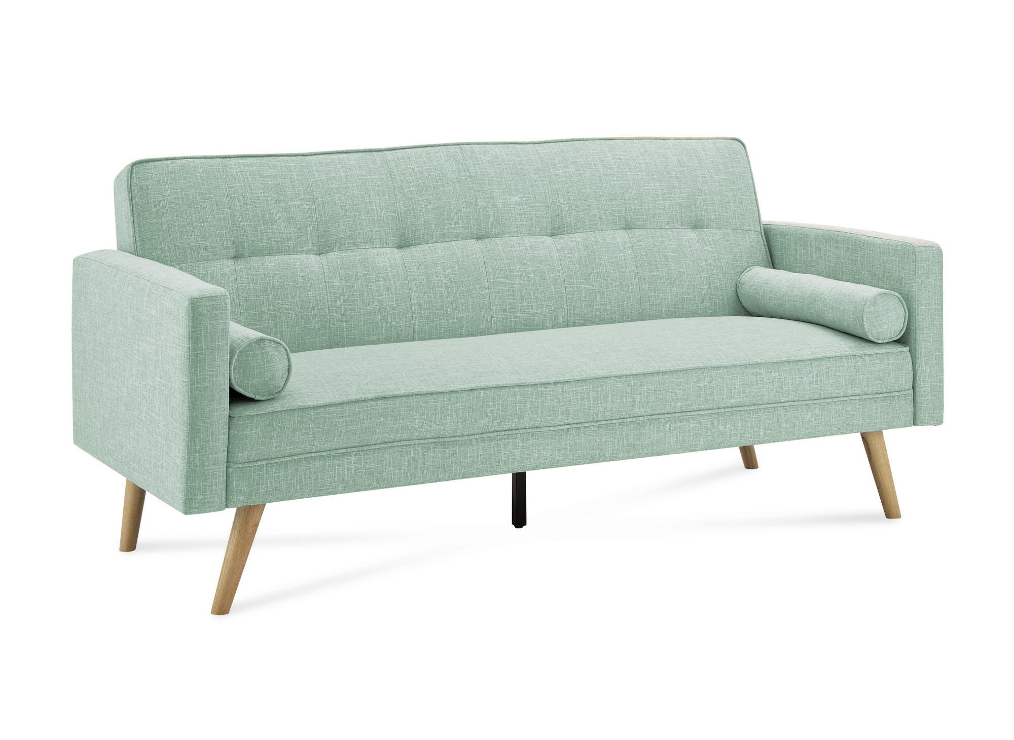 TANIA wassergrünes Stoffschlafsofa