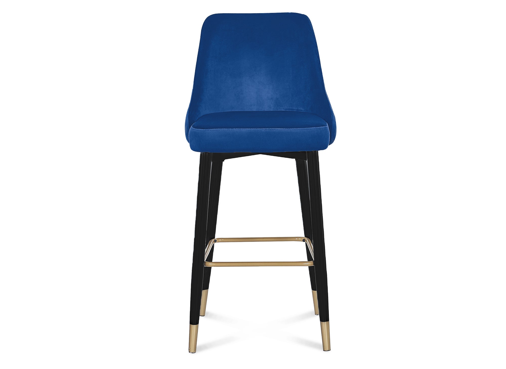 2er-Set DORINA Barhocker aus blauem Samt