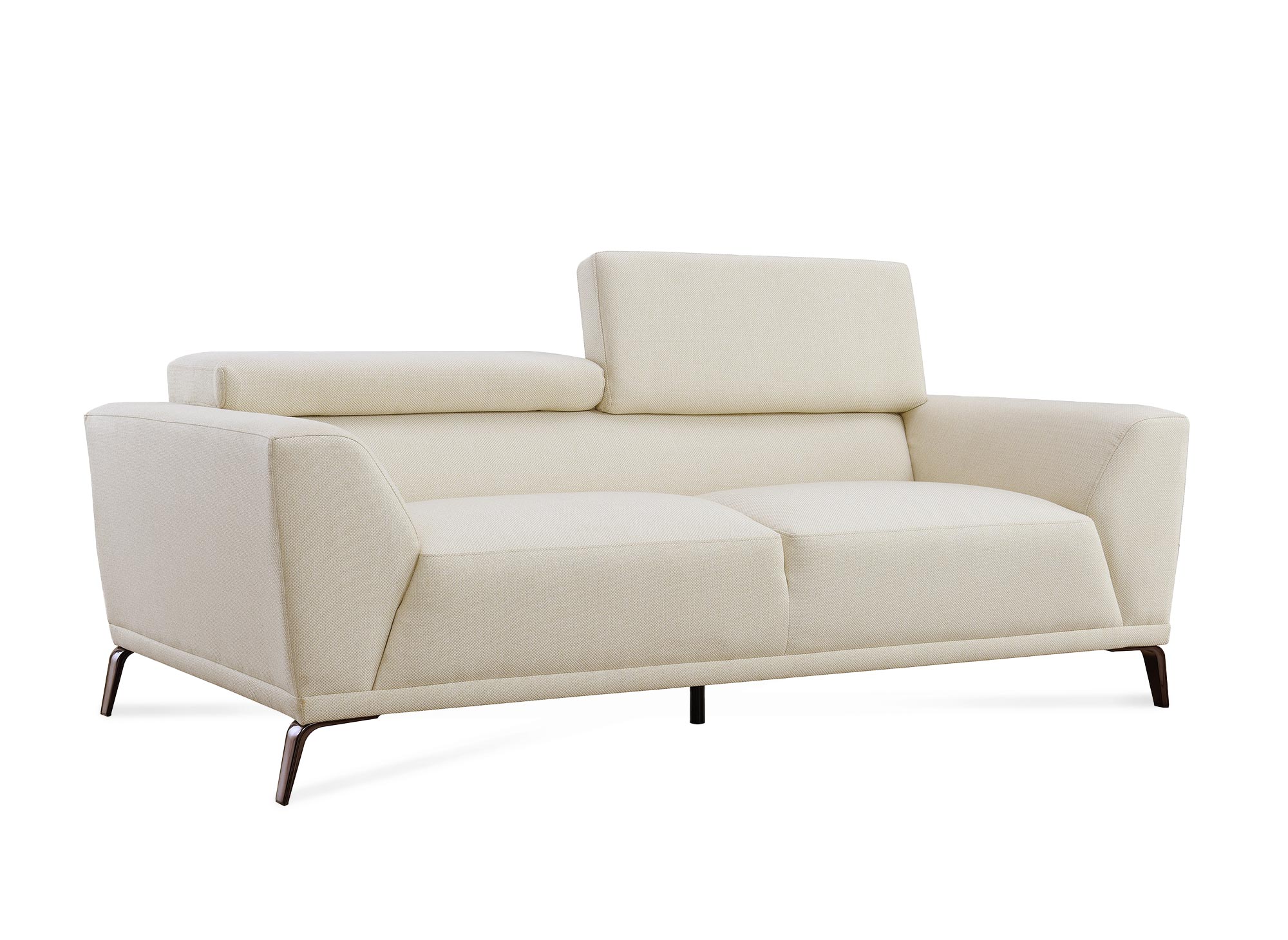 KALISTA modernes 3-Sitzer-Sofa aus beigefarbenem Stoff
