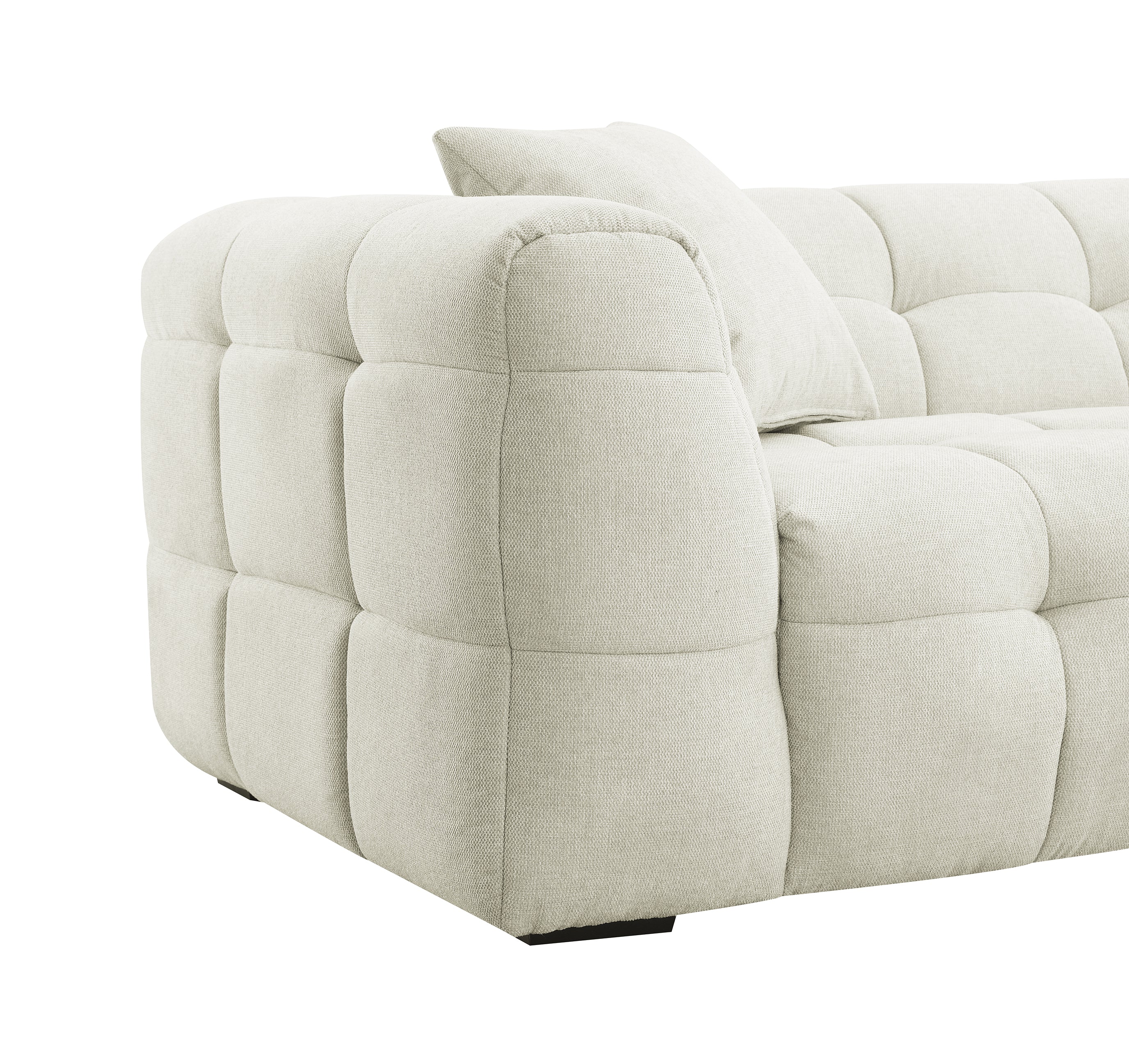 BELLA 4-Sitzer-Sofa aus beigefarbenem Stoff