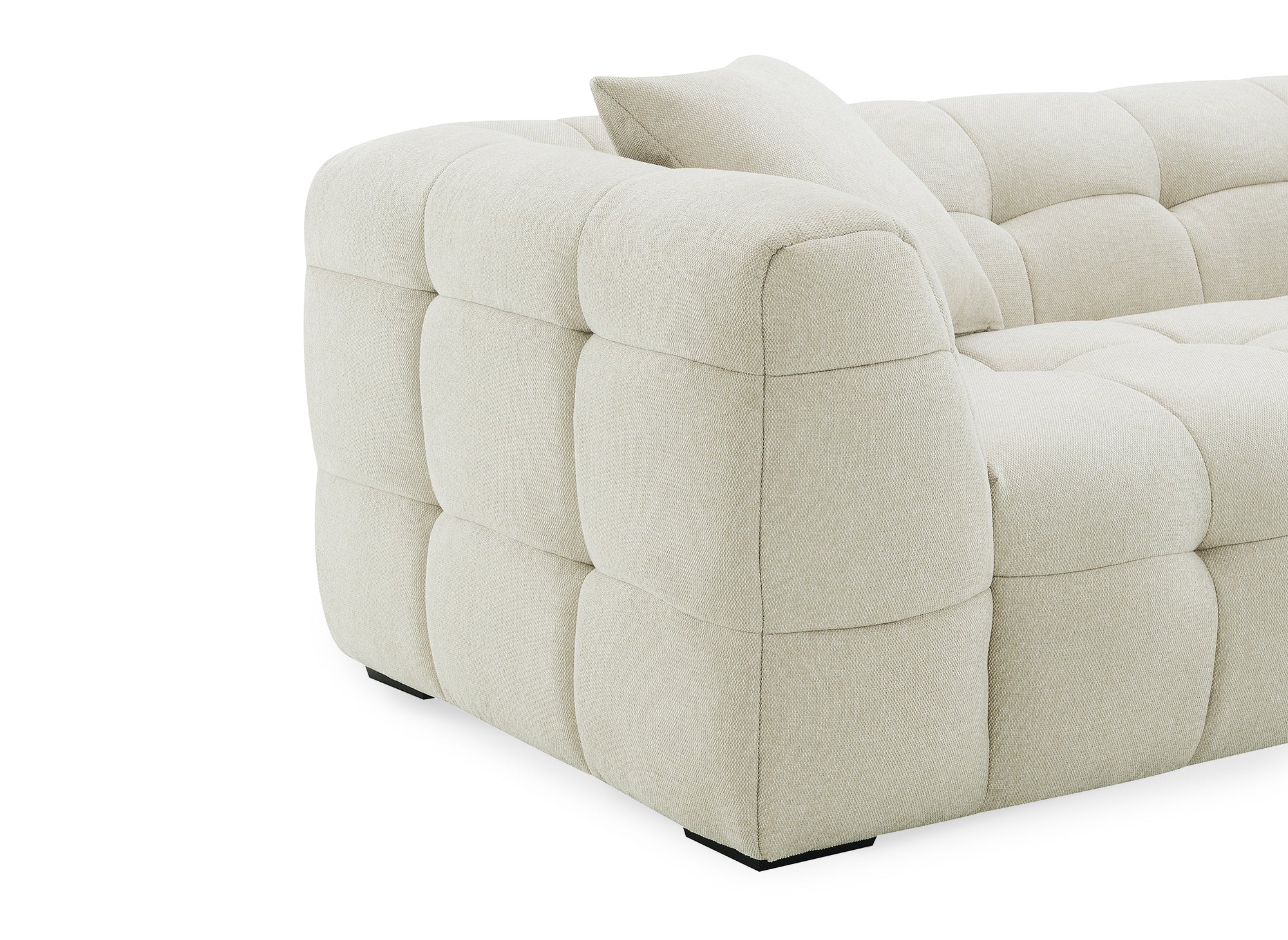 BELLA 3-Sitzer-Sofa aus beigefarbenem Stoff