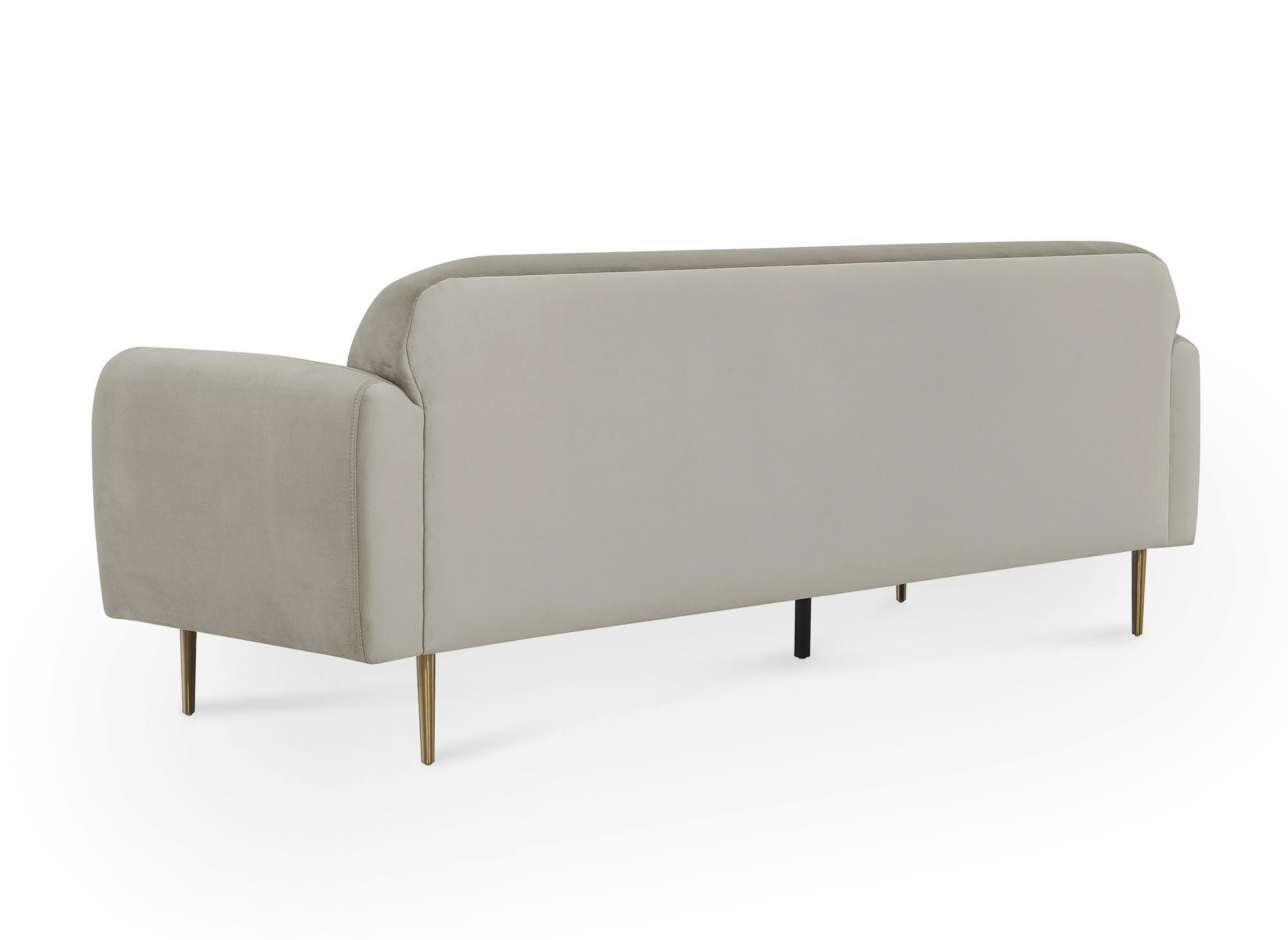 MARILYNE 3-Sitzer-Sofa aus beigem Samt
