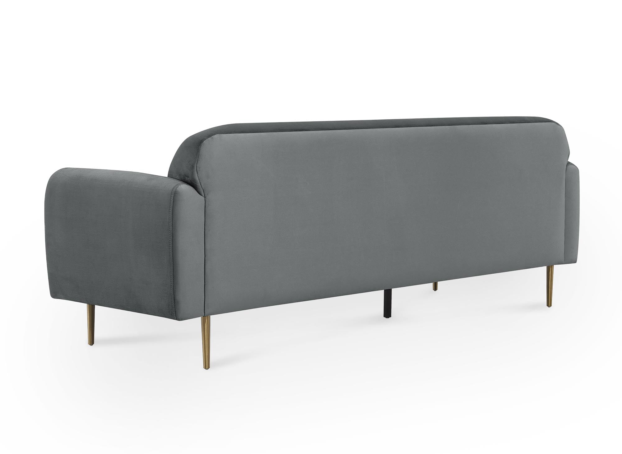 MARILYNE 3-Sitzer-Sofa aus grauem Samt