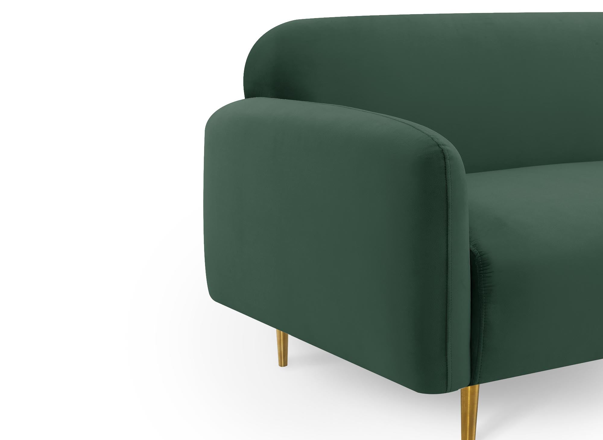 MARILYNE 3-Sitzer-Sofa aus grünem Samt
