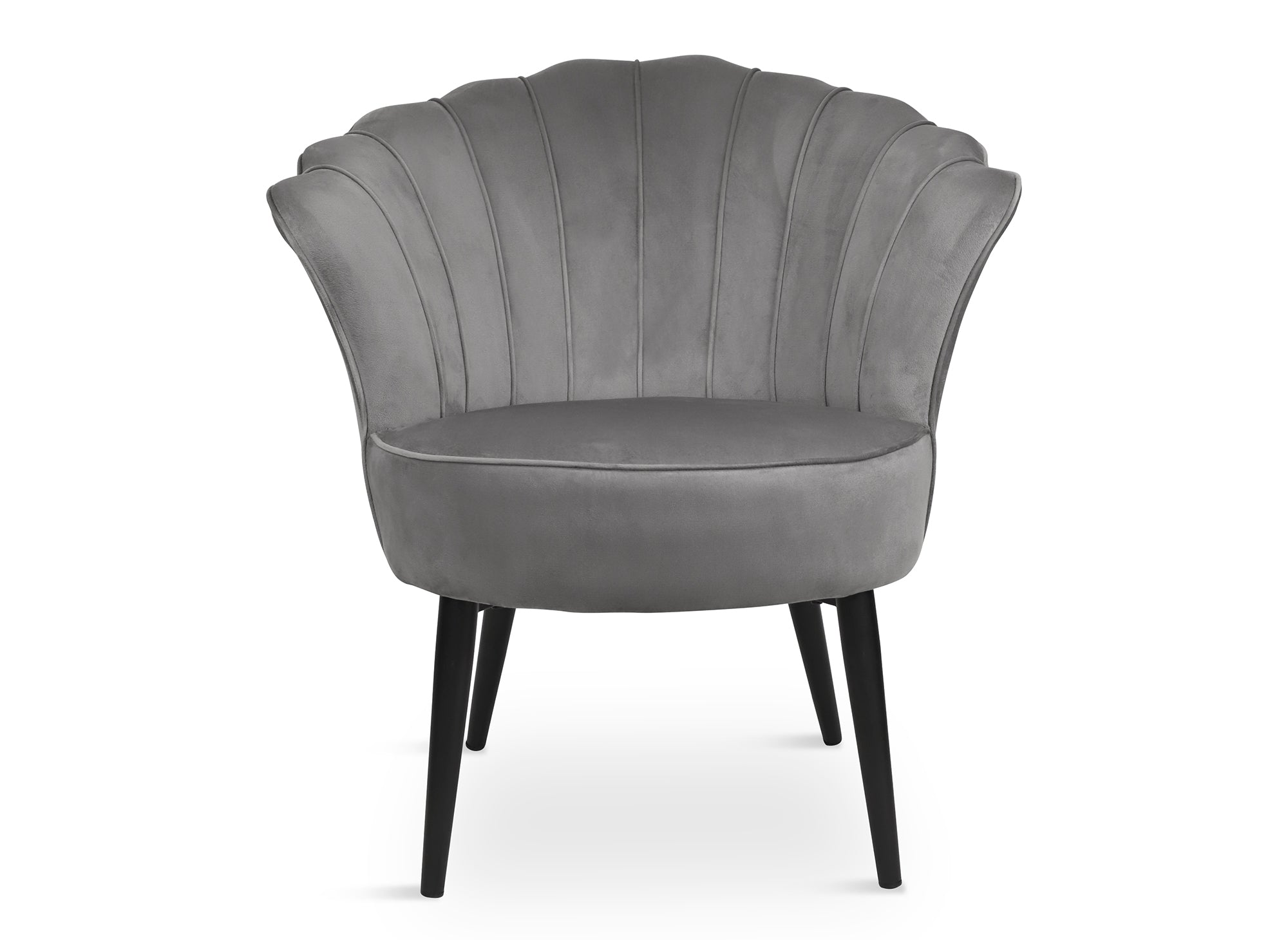 ROKIA Designer-Sessel aus grauem Samt