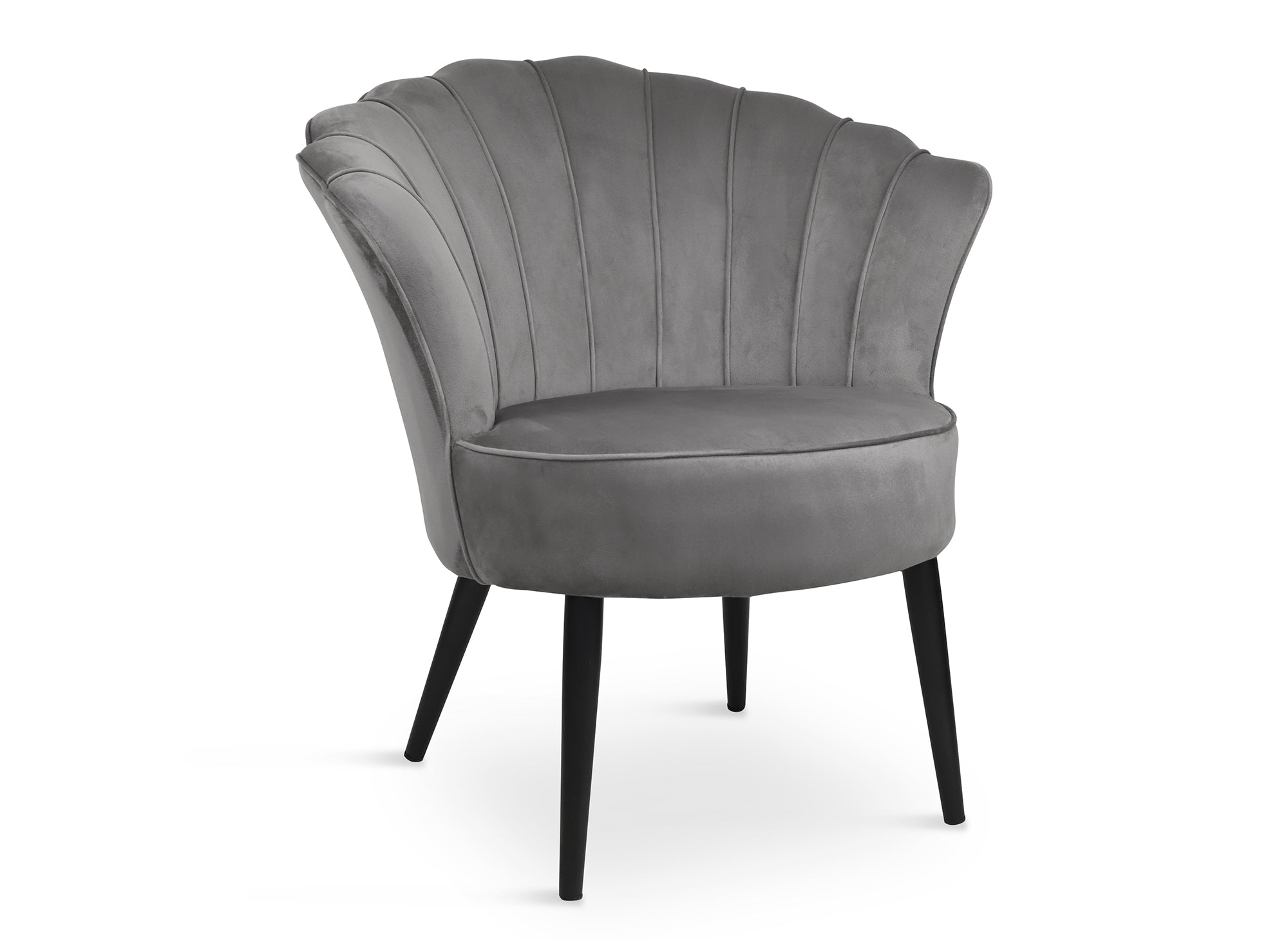 ROKIA Designer-Sessel aus grauem Samt