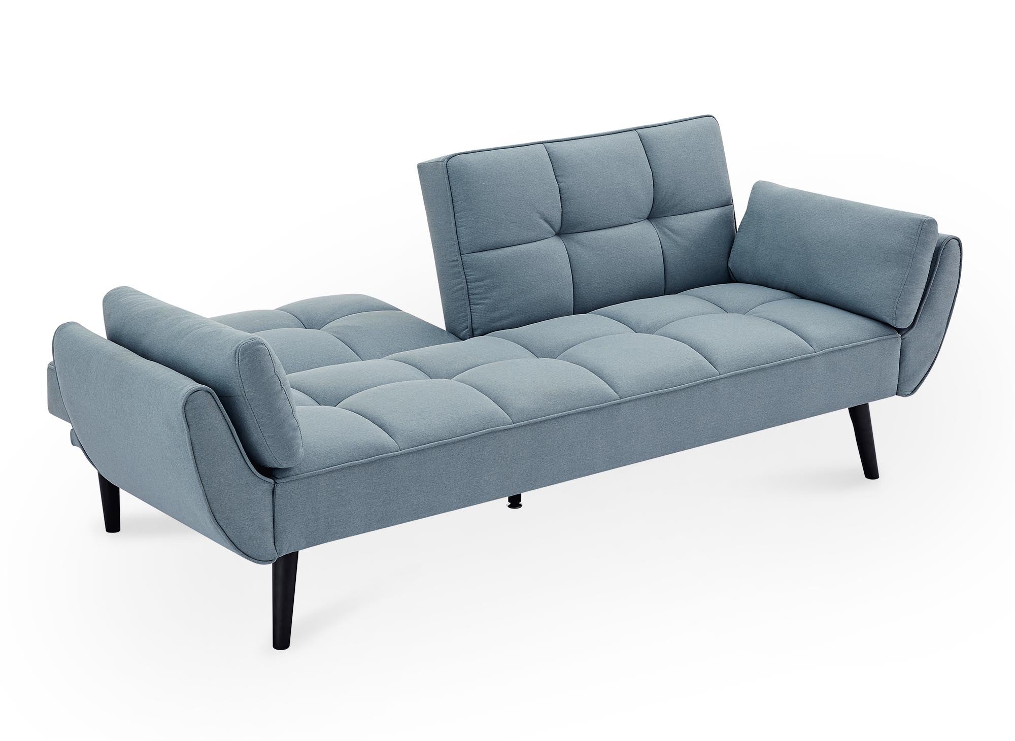 NARA 3-Sitzer-Schlafsofa aus aquablauem Stoff