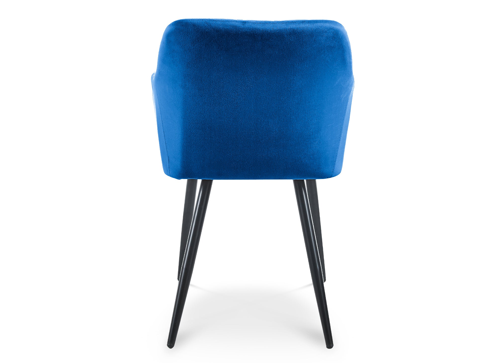 2er-Set KANA blaue Samtstühle mit Armlehnen
