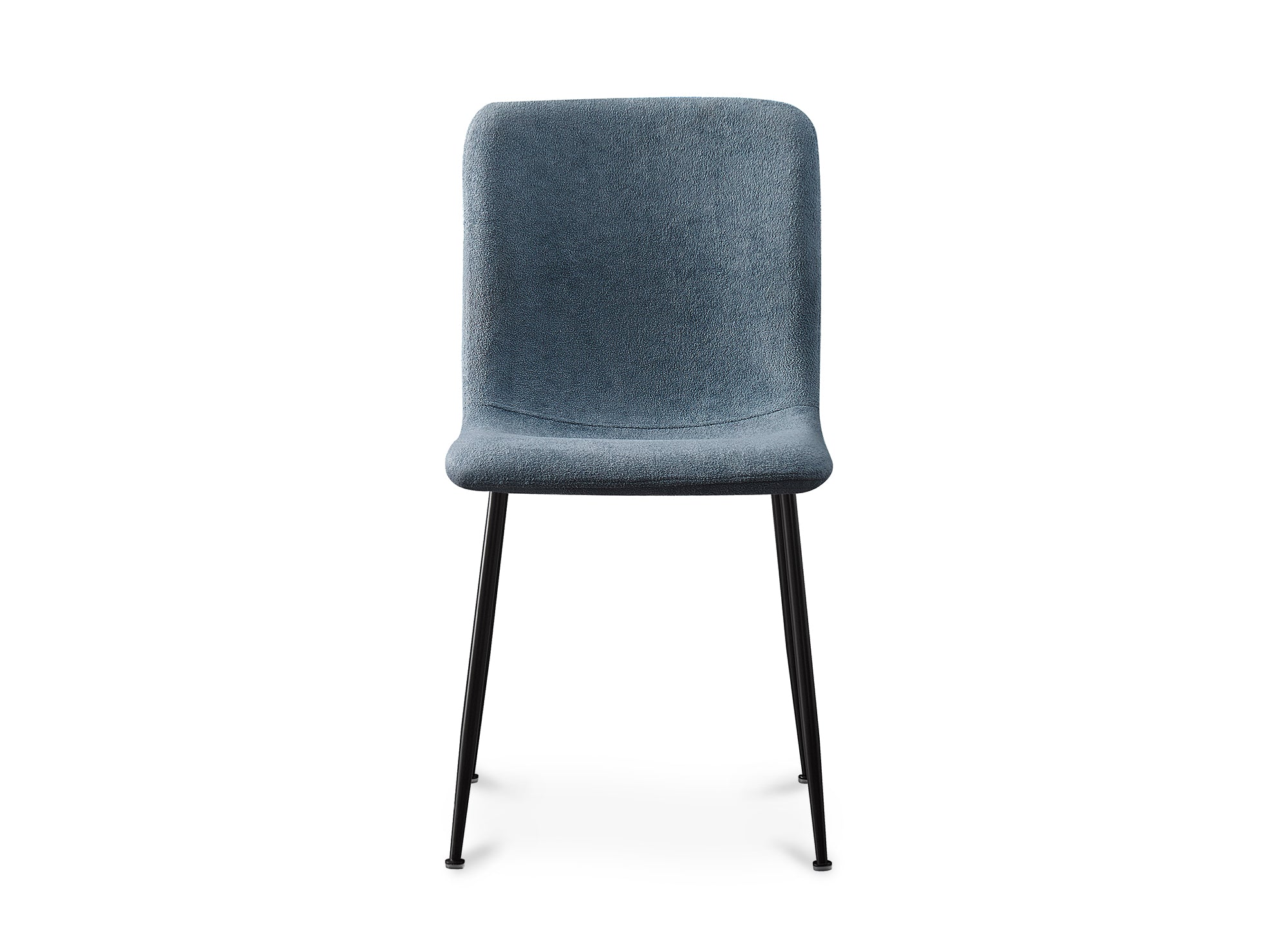4er-Set CHERYL-Stühle aus blauem Stoff