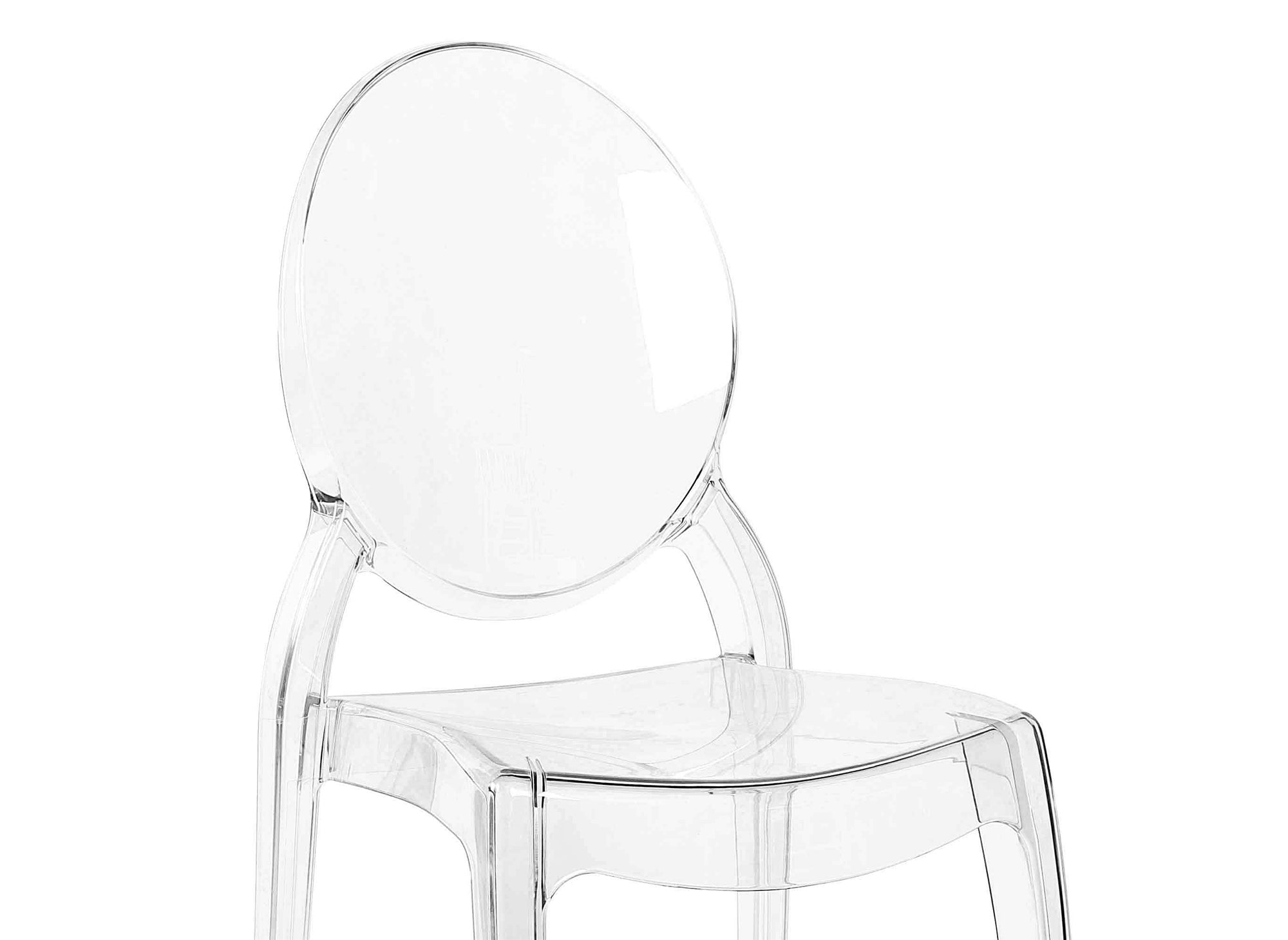 4er Set Designerstühle aus transparentem Plexiglas TOLGA