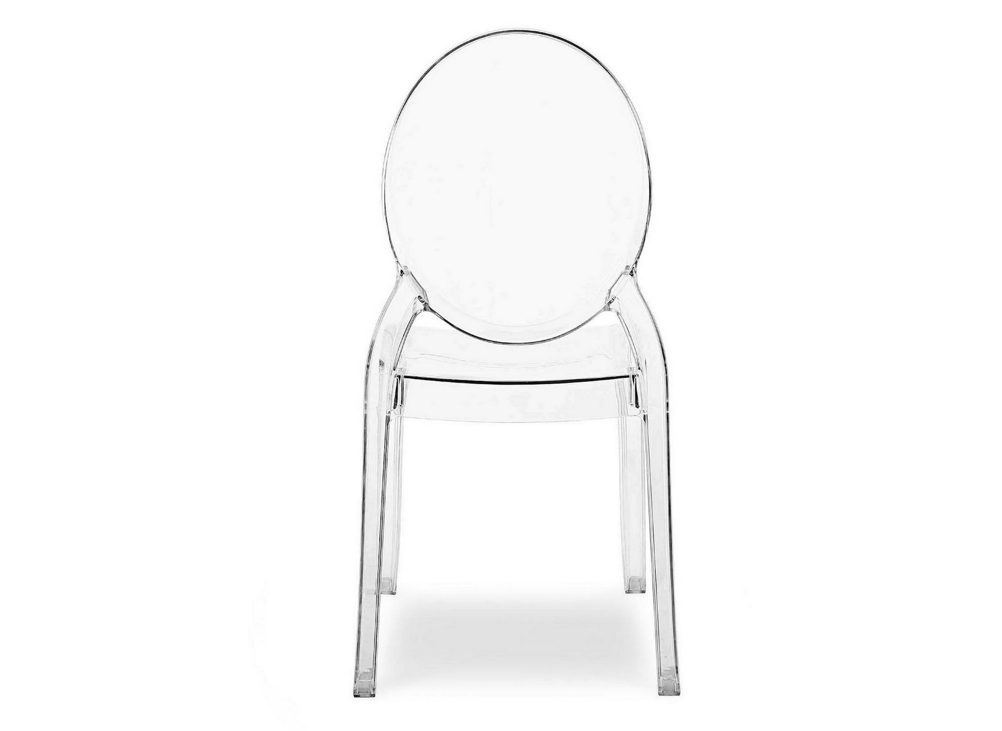 4er Set Designerstühle aus transparentem Plexiglas TOLGA