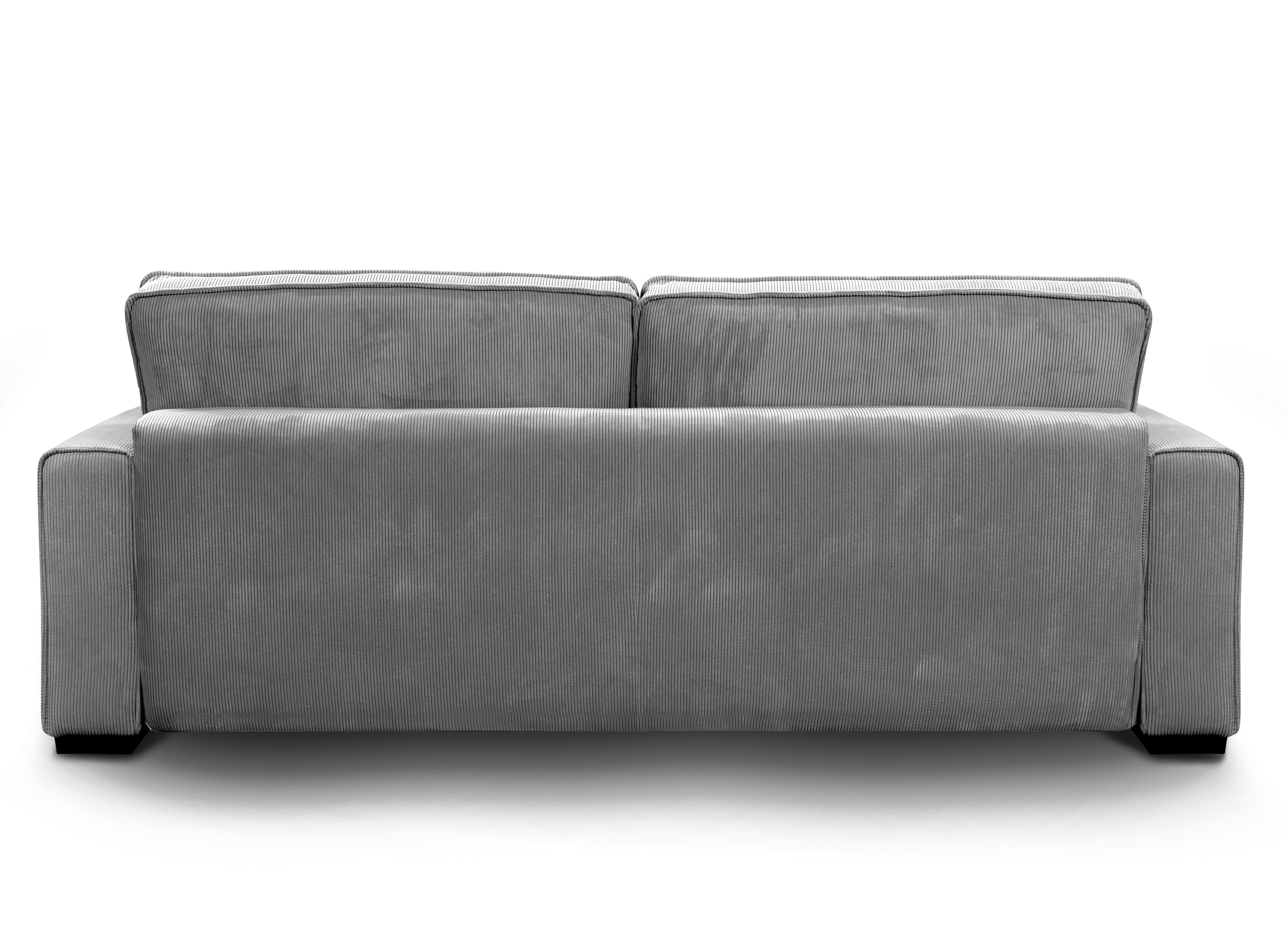 ALINE 3-Sitzer-Schlafsofa aus grauem Cord