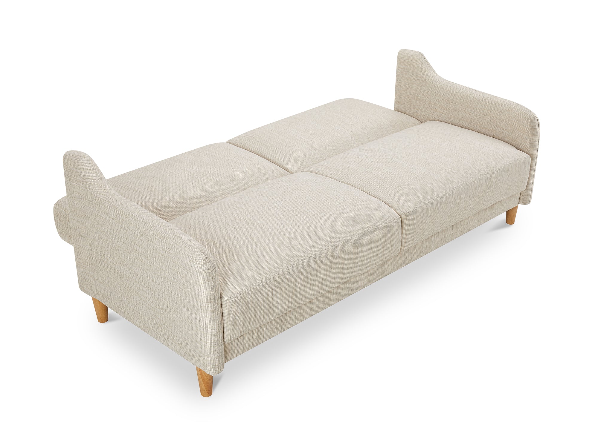 MARLON 3-Sitzer-Schlafsofa aus beigefarbenem Stoff