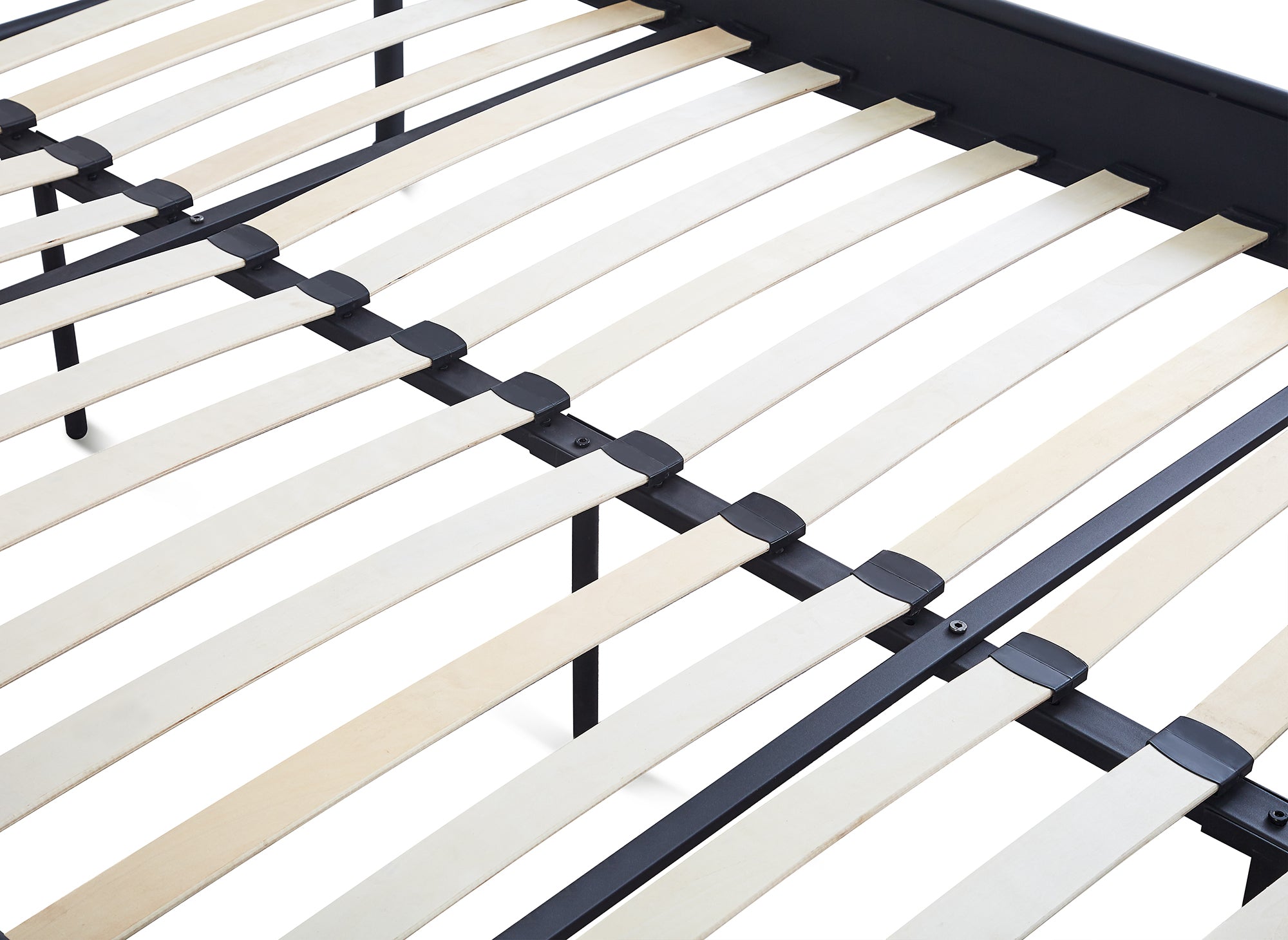 KADY Doppelbett aus schwarzem Metall 140 x 190 cm