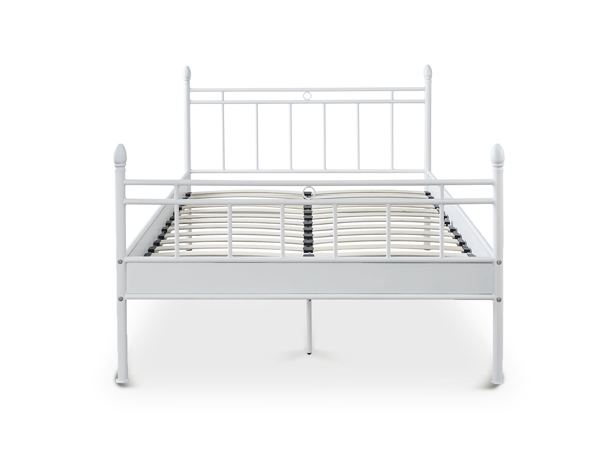KADY Doppelbett aus weißem Metall 160 x 200 cm