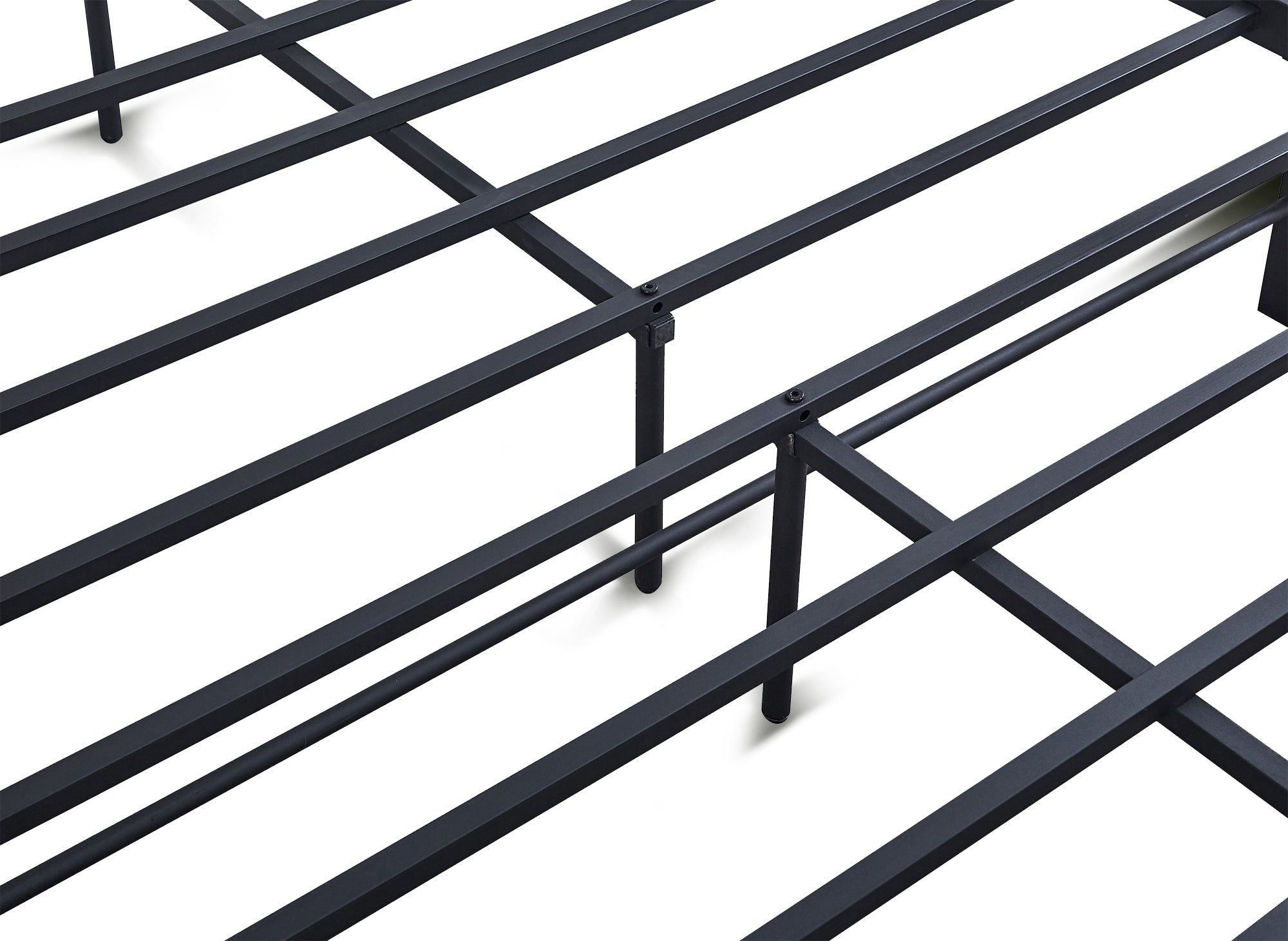 GASTON Doppelbett aus schwarzem Metall 160x200 cm