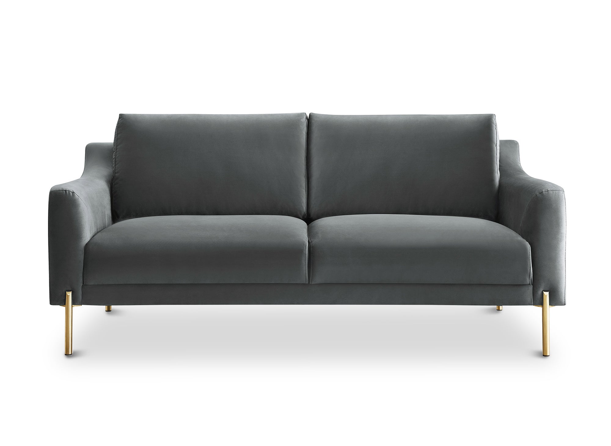 CELINE 2-Sitzer-Sofa aus grauem Samt