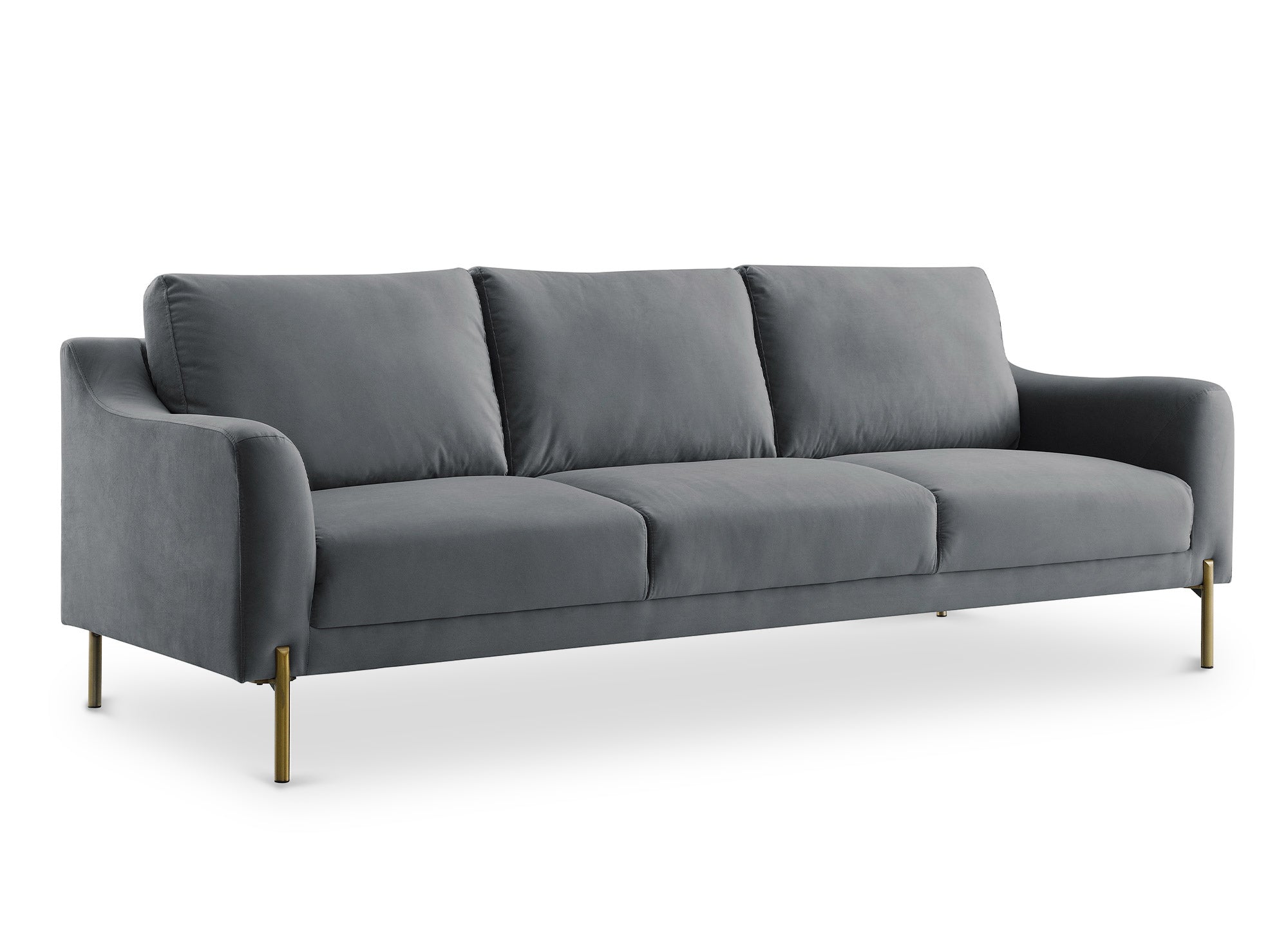 CELINE 3-Sitzer-Sofa aus grauem Samt