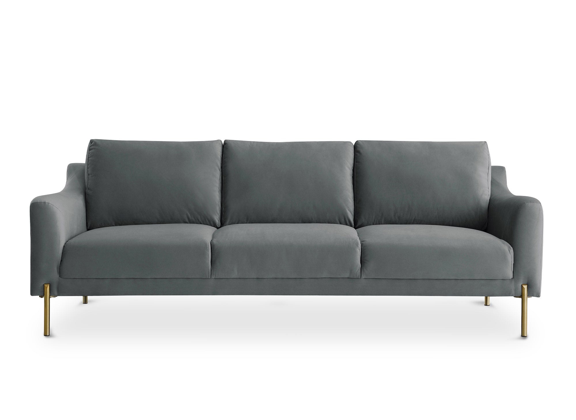 CELINE 3-Sitzer-Sofa aus grauem Samt