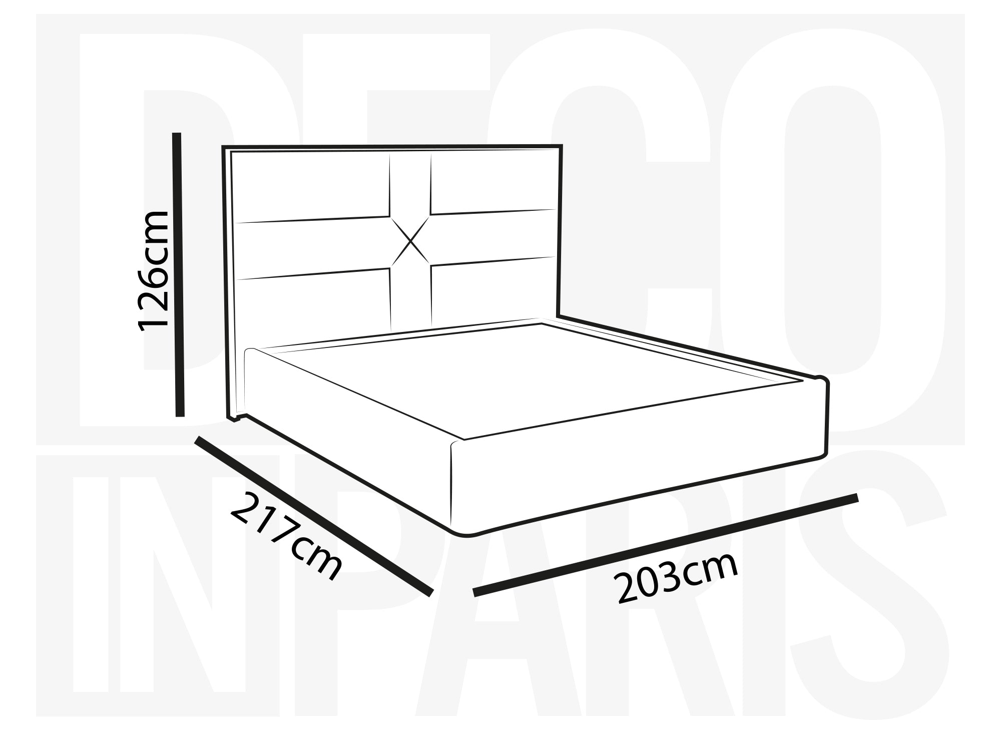 DAVINA Designer-Bett mit Stauraum, 180 x 200 cm, Samt, grau
