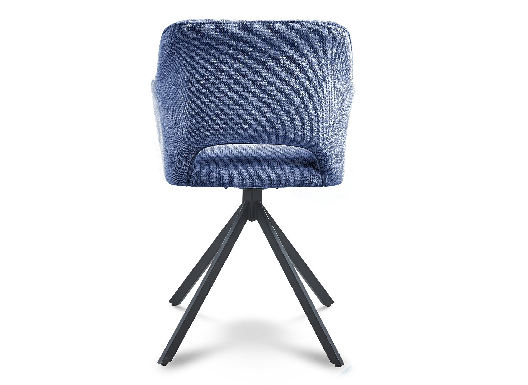 2er-Set Designer-Drehstühle aus himmelblauem Samt
