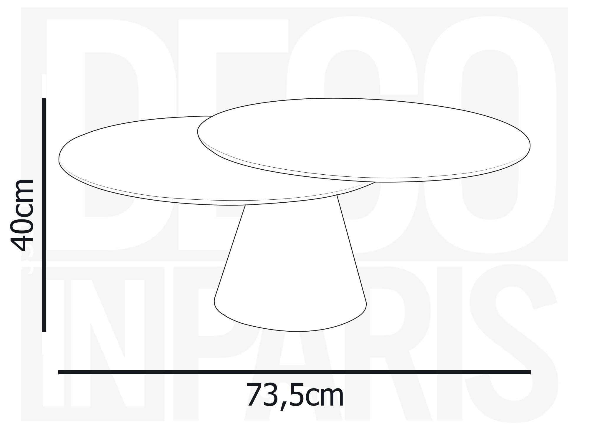 Runder Couchtisch SELENIA mit drehbarer Platte aus gehärtetem Glas und weißer Keramik in Marmoroptik