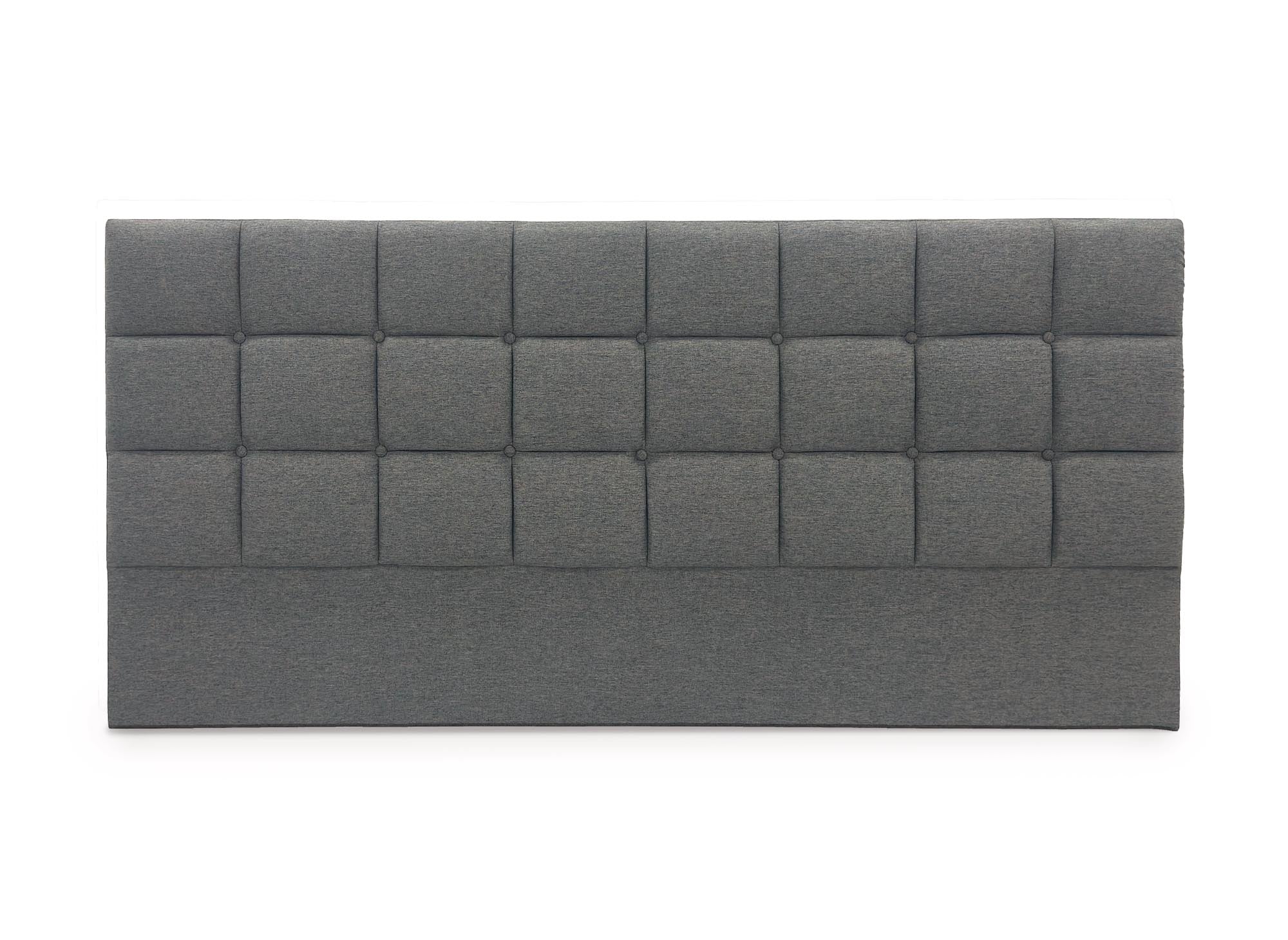 ALVERA 180 cm Designer-Kopfteil aus grauem Stoff
