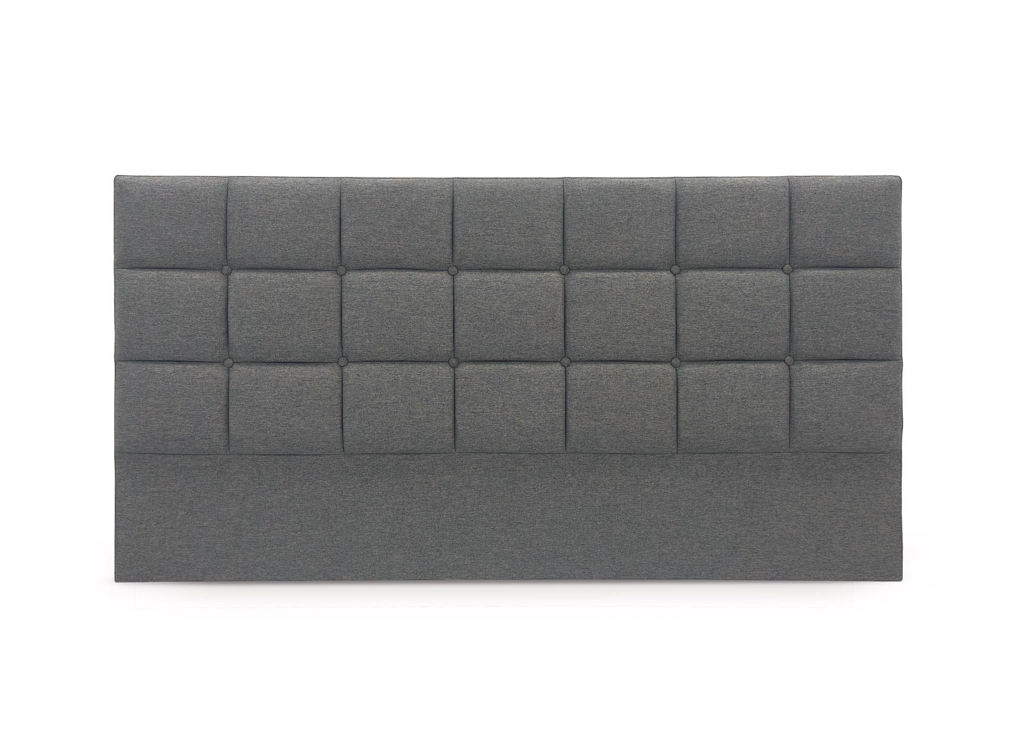 ALVERA 160 cm Designer-Kopfteil aus grauem Stoff
