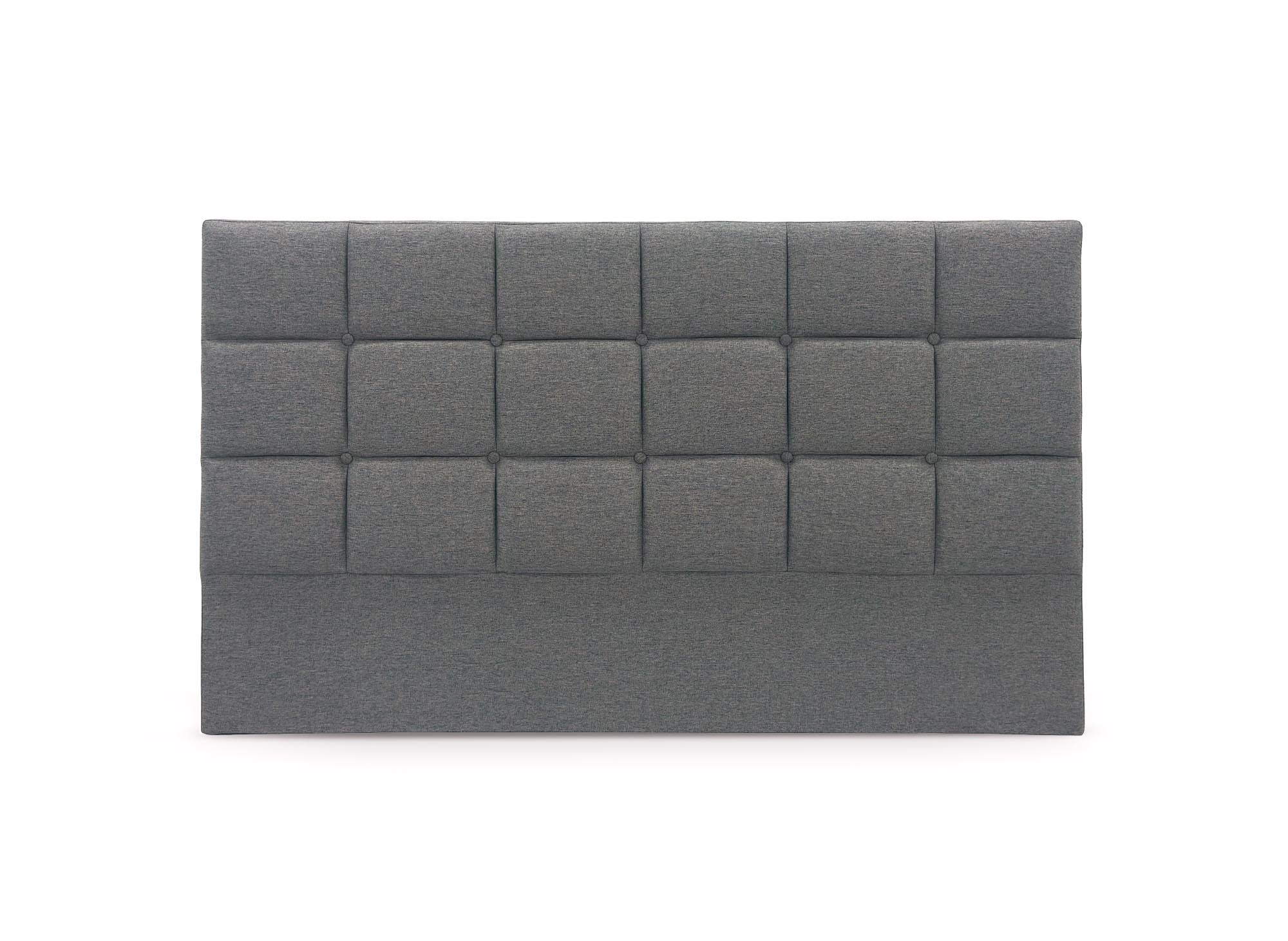 ALVERA 140 cm Designer-Kopfteil aus grauem Stoff