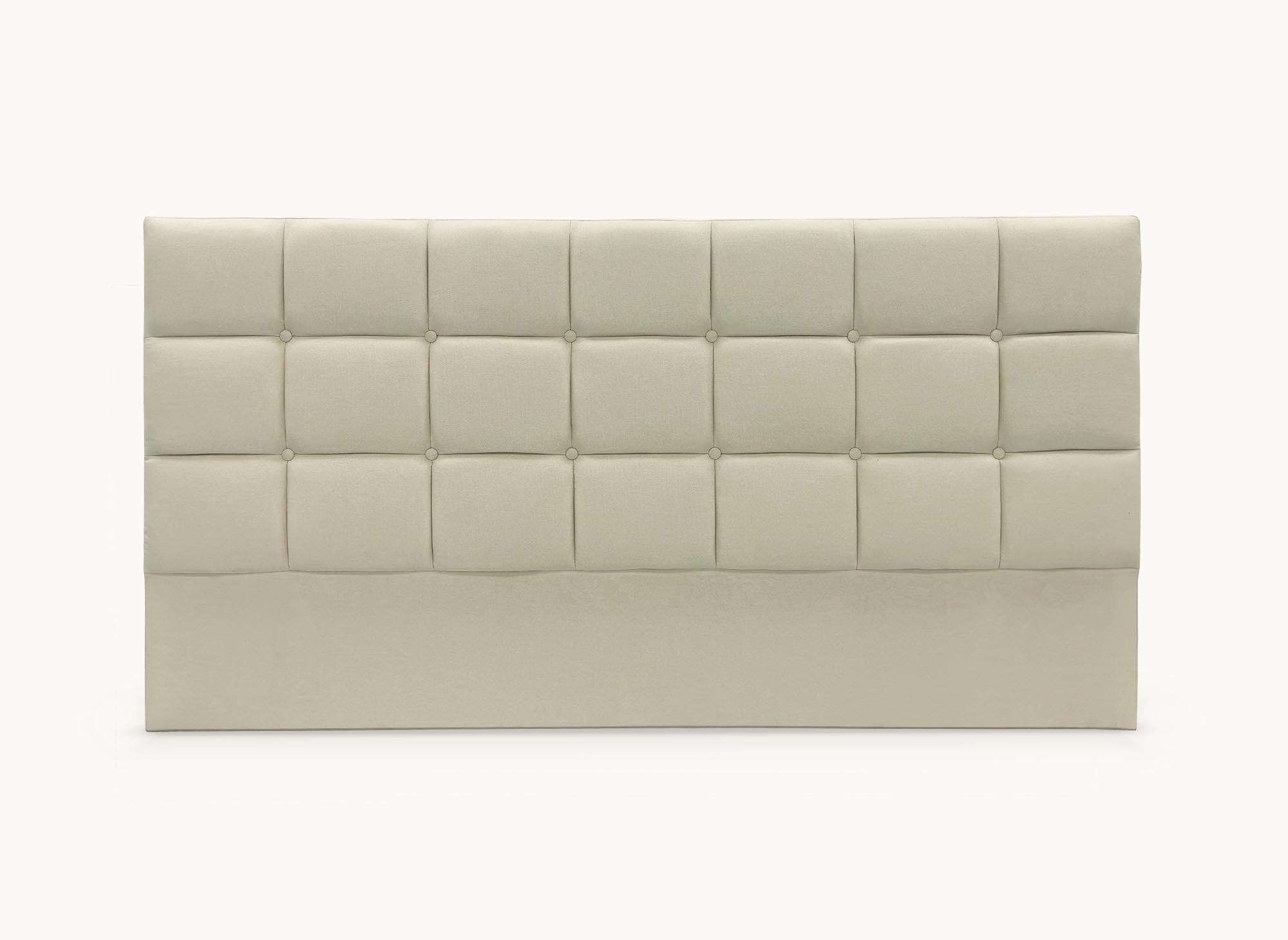 ALVERA 160 cm Designer-Kopfteil aus beigefarbenem Stoff