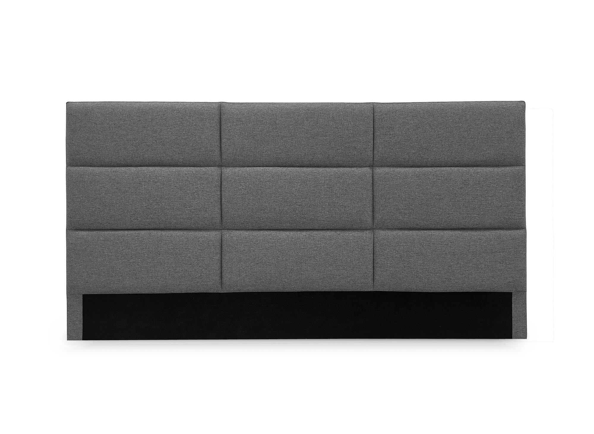 MATTY 160 cm Designer-Kopfteil aus grauem Stoff