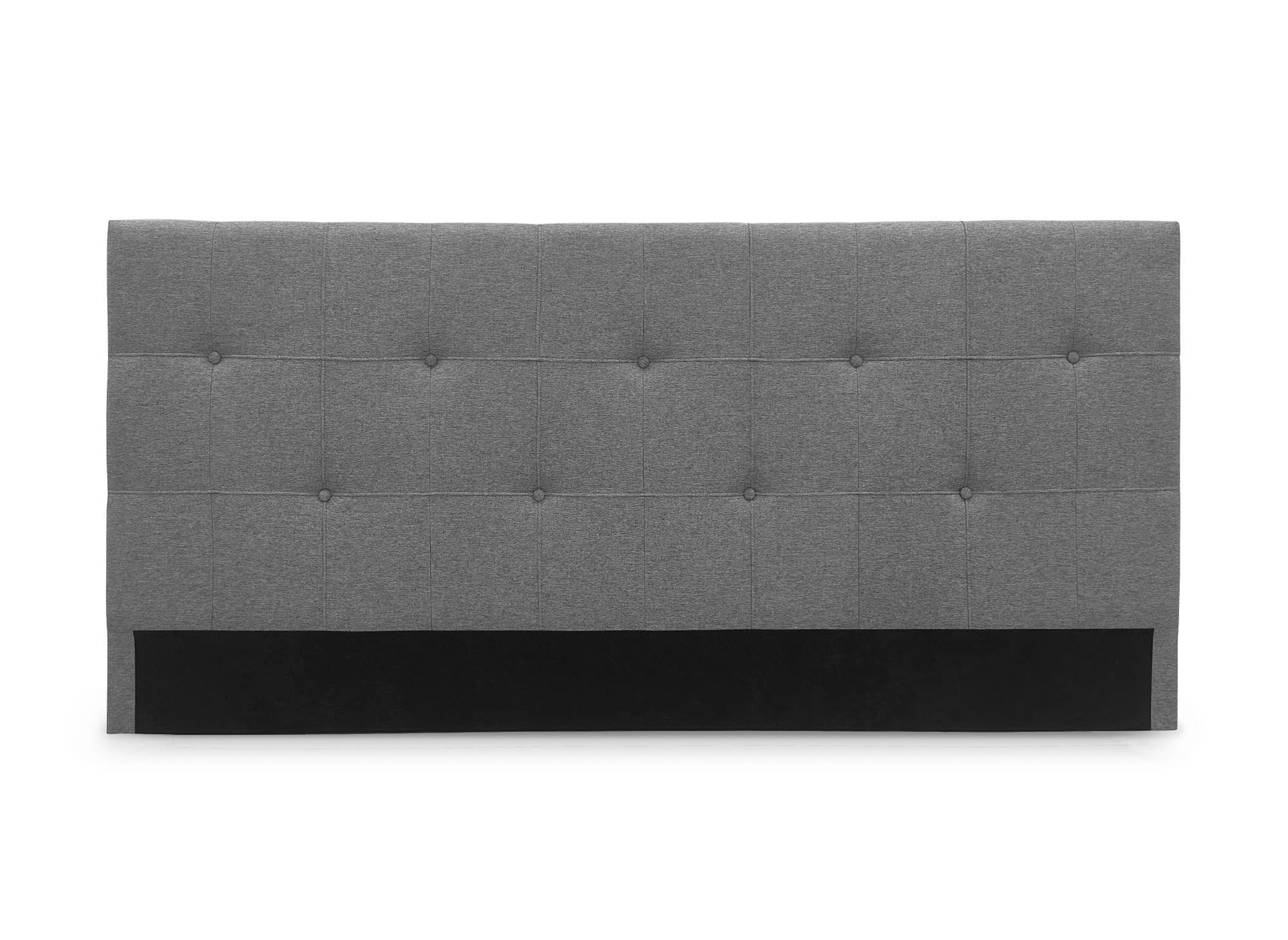 DOMICE 180 cm graues, stoffgepolstertes Kopfteil