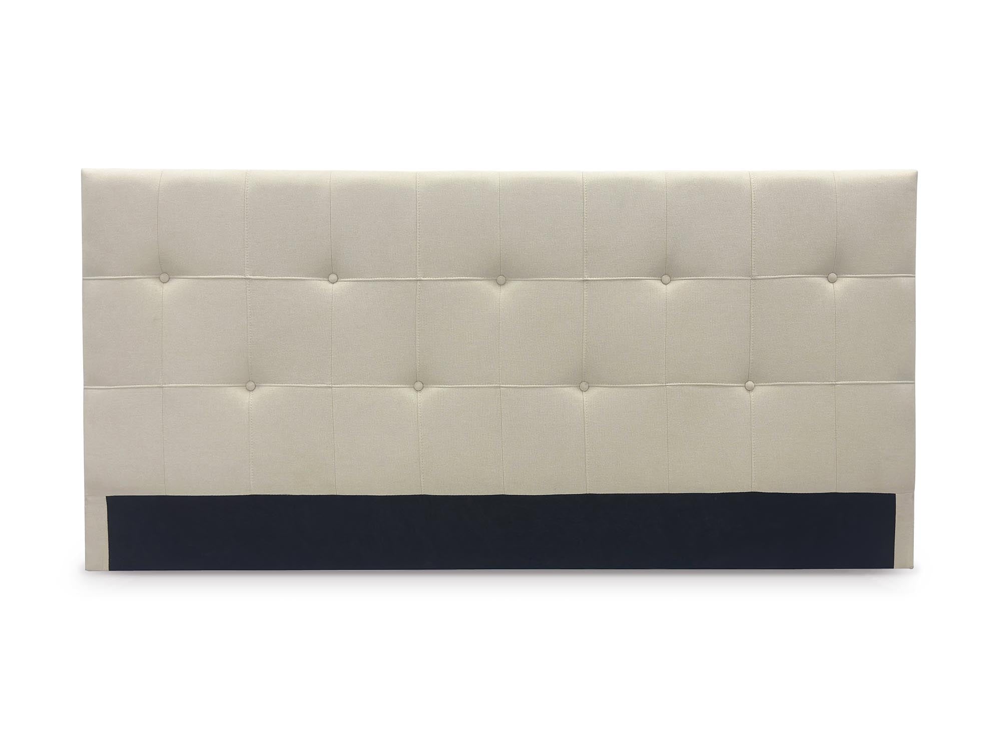 DOMICE 180 cm beiges, gepolstertes Kopfteil aus Stoff