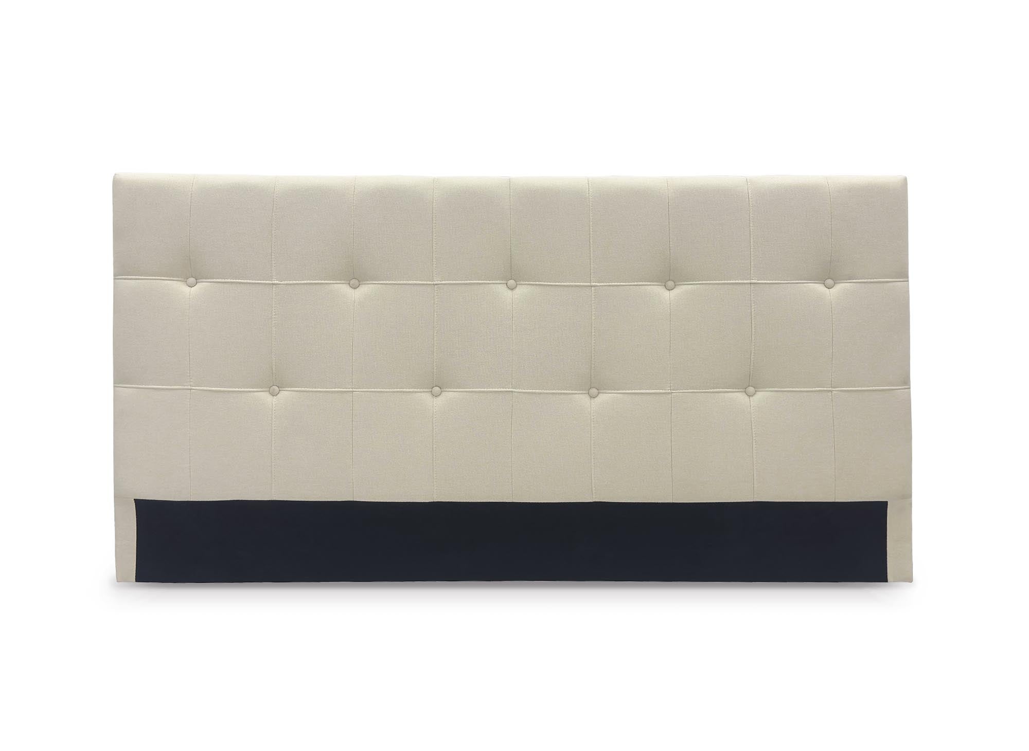 DOMICE 160 cm beiges, gepolstertes Kopfteil aus Stoff