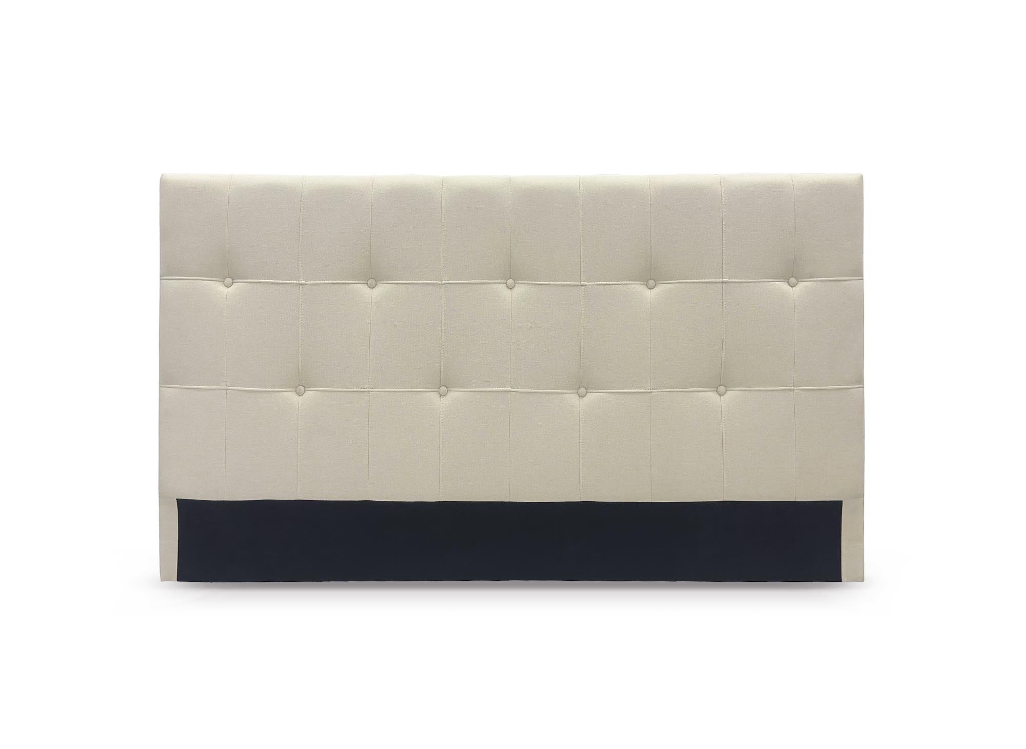 DOMICE 140 cm beiges, stoffgepolstertes Kopfteil