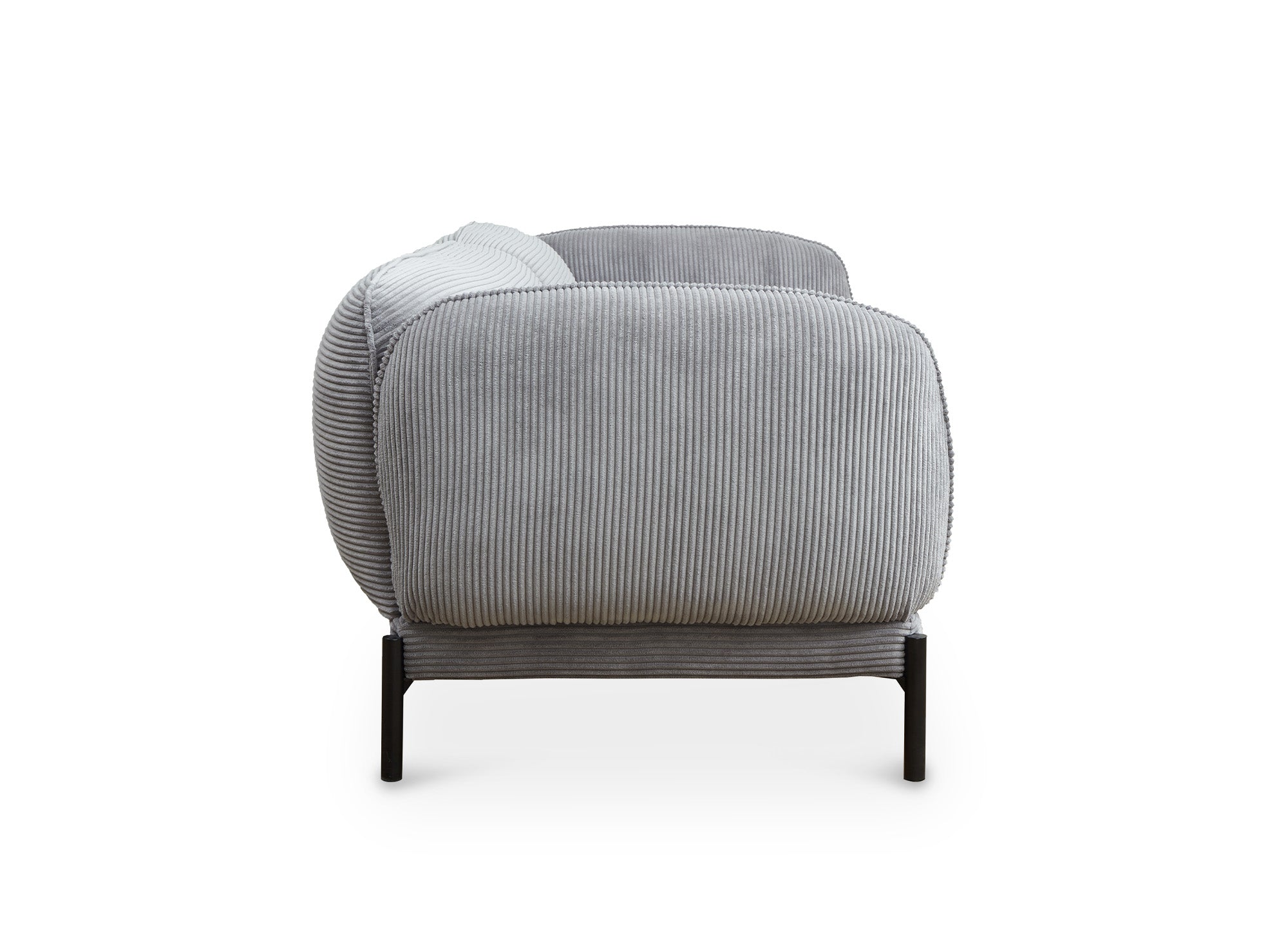 ANDREA 3-Sitzer-Sofa aus grauem Cord