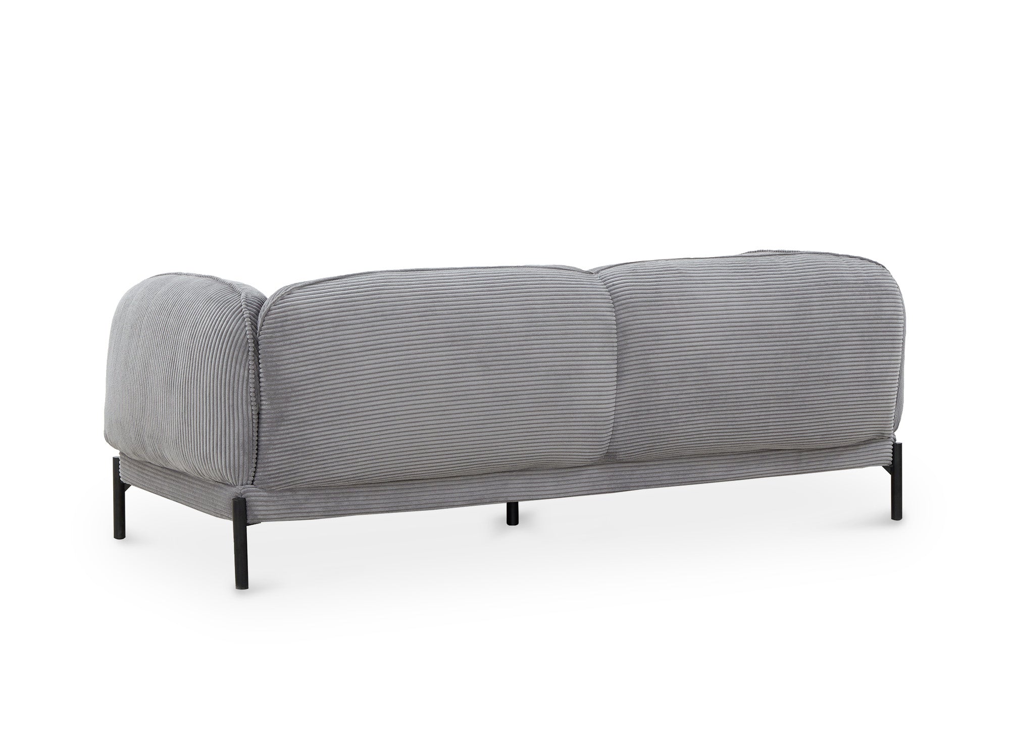 ANDREA 3-Sitzer-Sofa aus grauem Cord