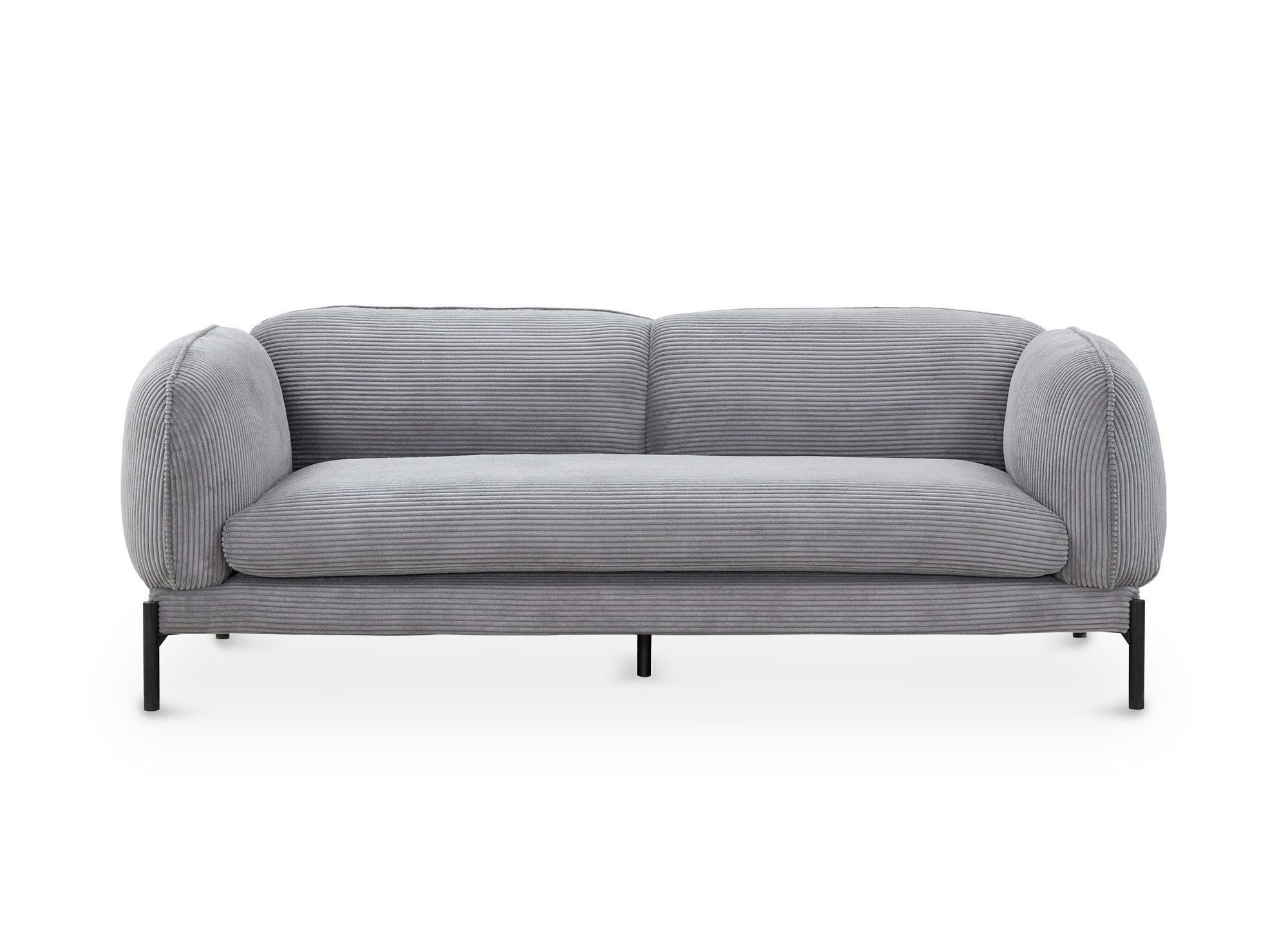 ANDREA 3-Sitzer-Sofa aus grauem Cord