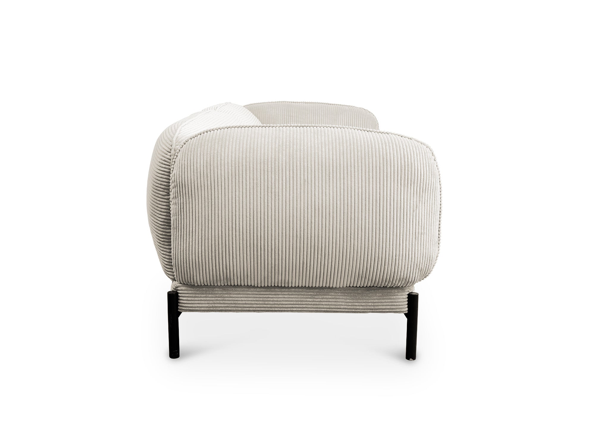 ANDREA beiges Cord-3-Sitzer-Sofa