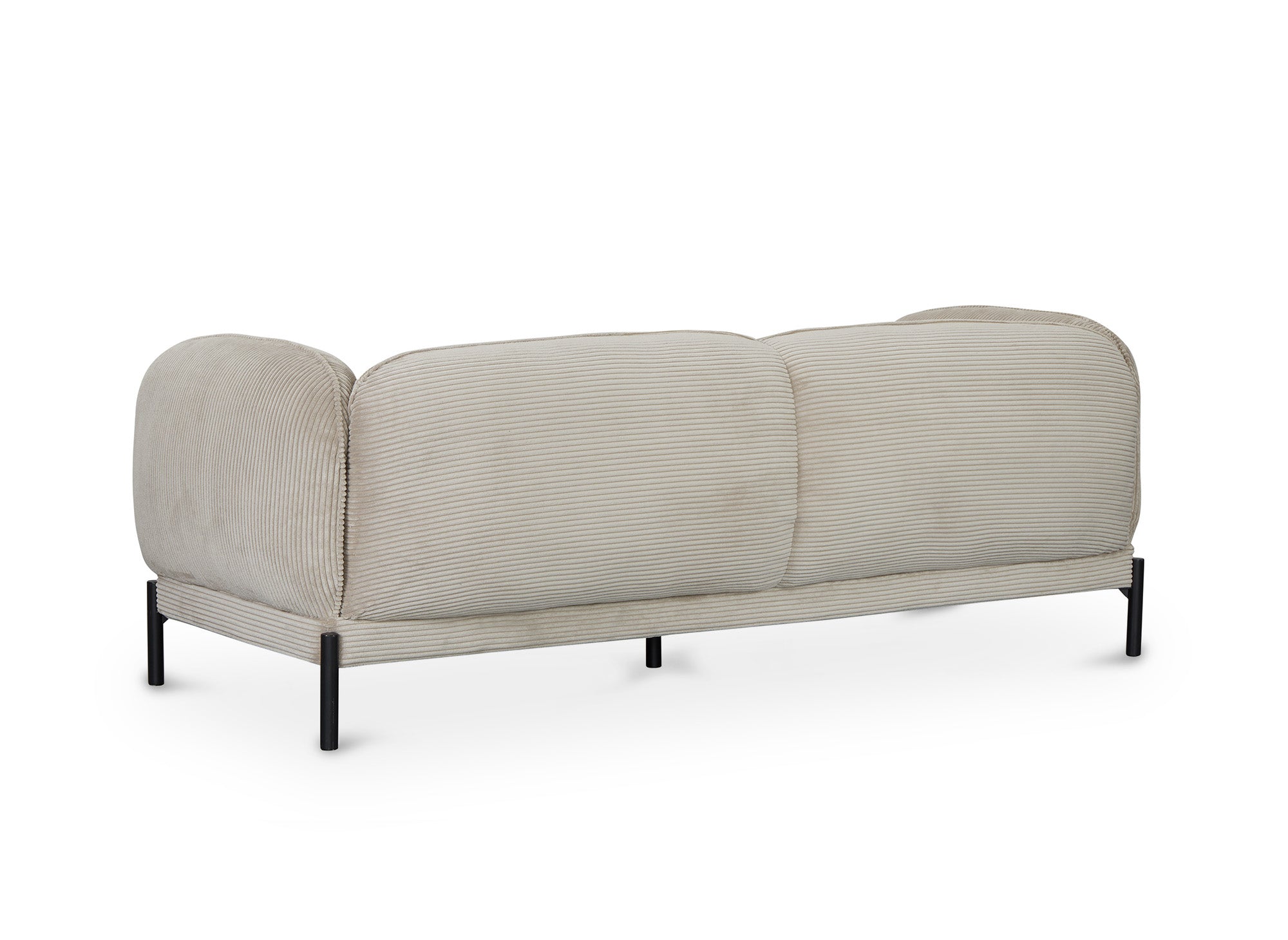 ANDREA beiges Cord-3-Sitzer-Sofa