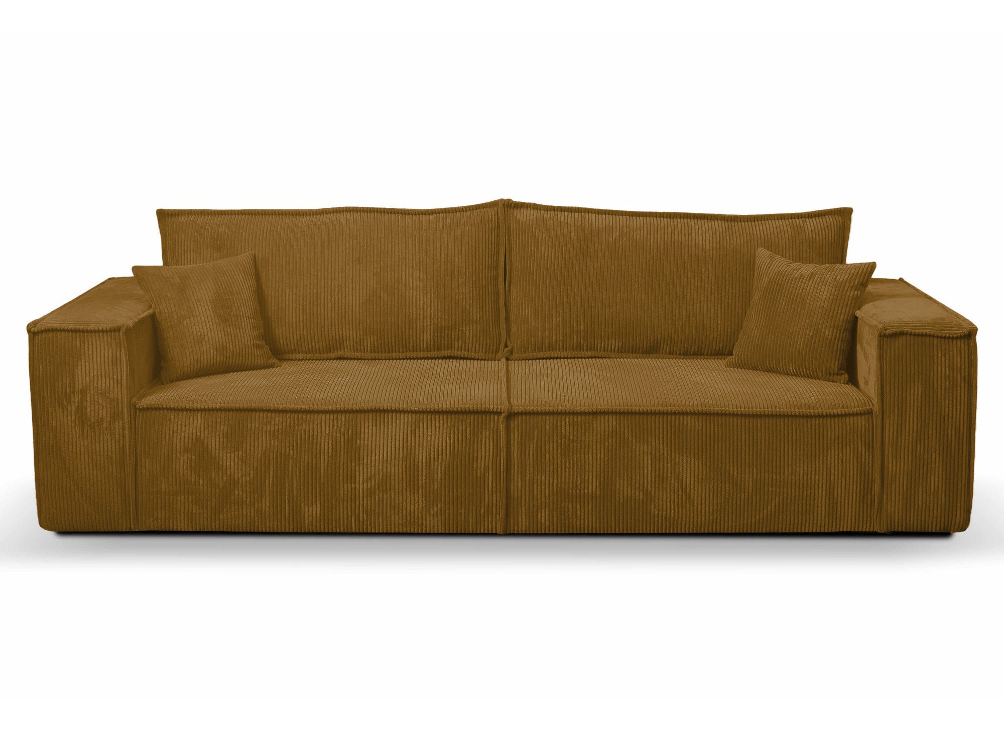 JADE 3-Sitzer-Sofa aus senfgelbem Samt mit Stauraum