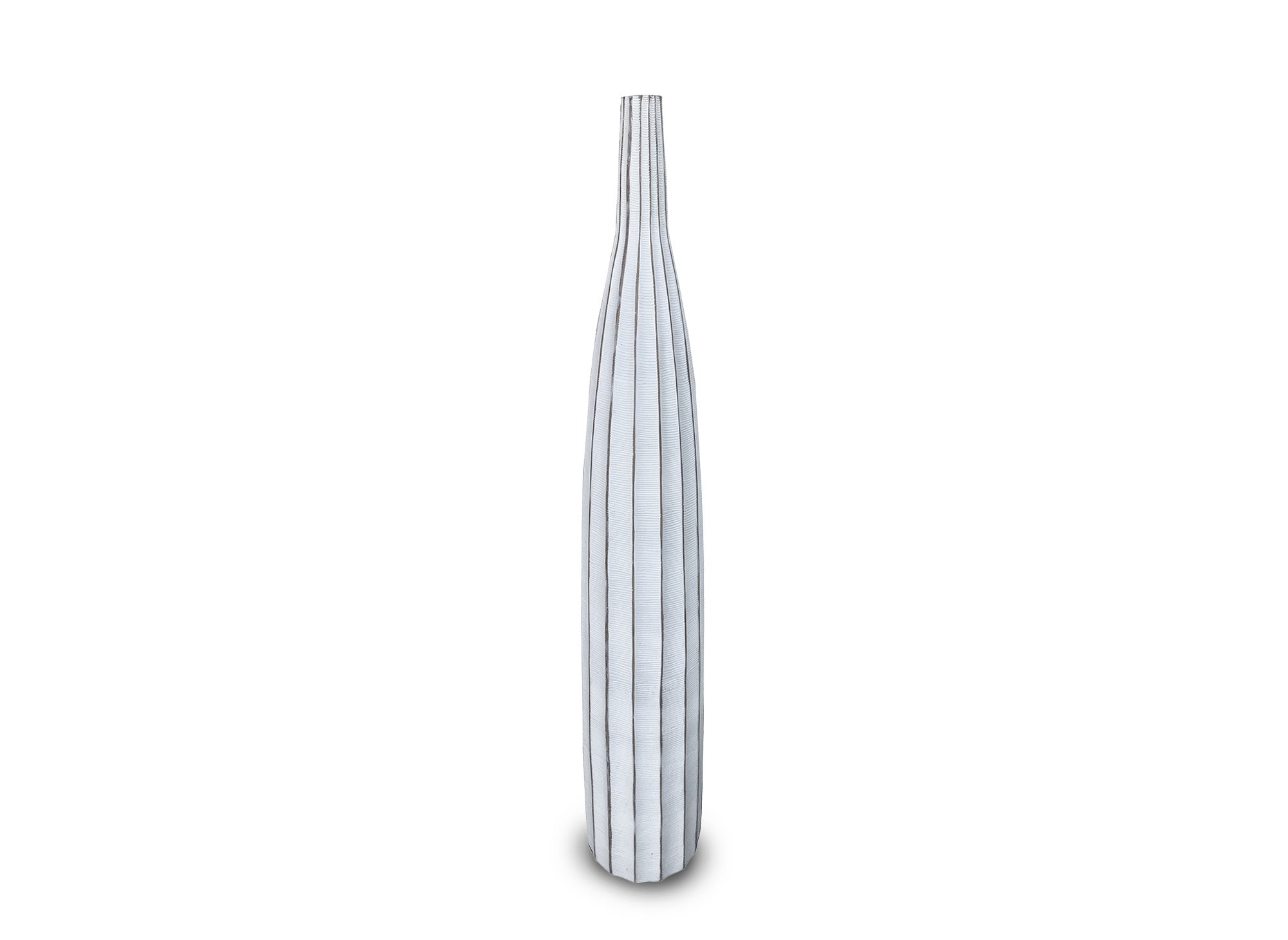 Soliflore-Vase aus weißem Harz, H101 cm, ELM