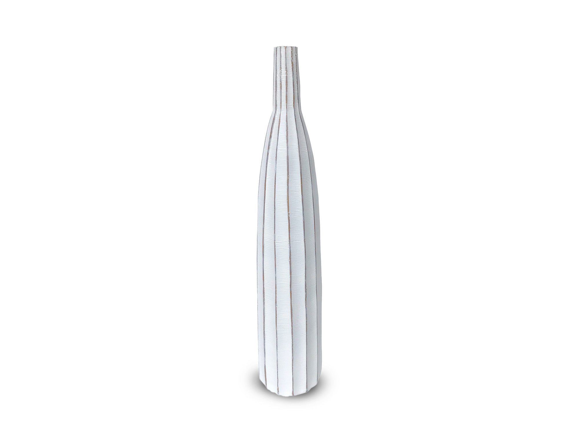 Weiße Soliflor-Vase aus Harz, H50 cm, ELM