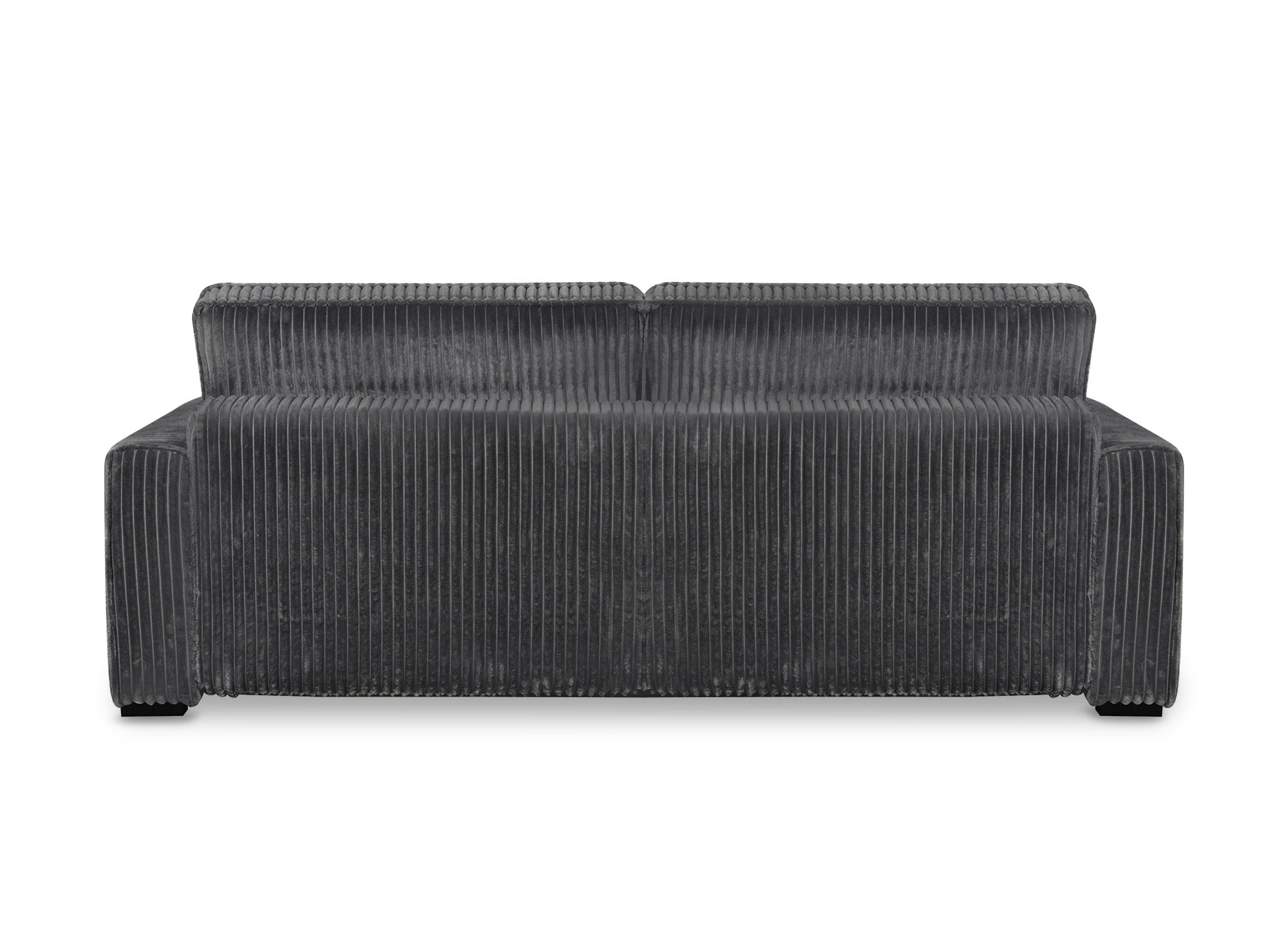 ALINE 3-Sitzer-Schlafsofa aus dickem grauem Cord