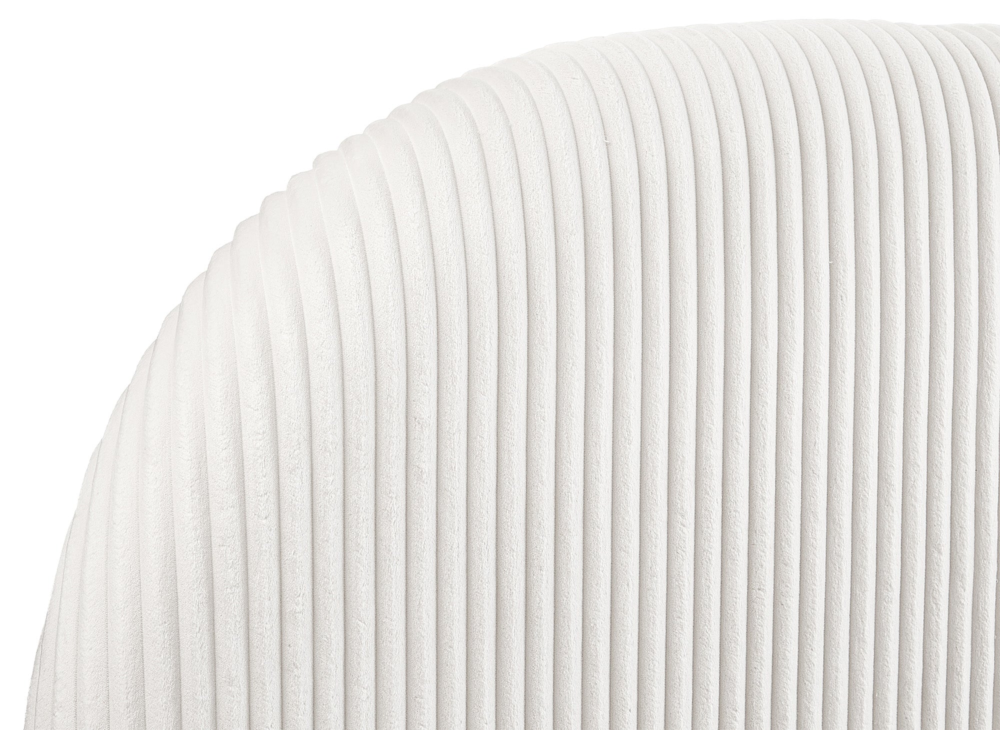 Dickes beiges Cord-Doppelbett 160x200cm COSY