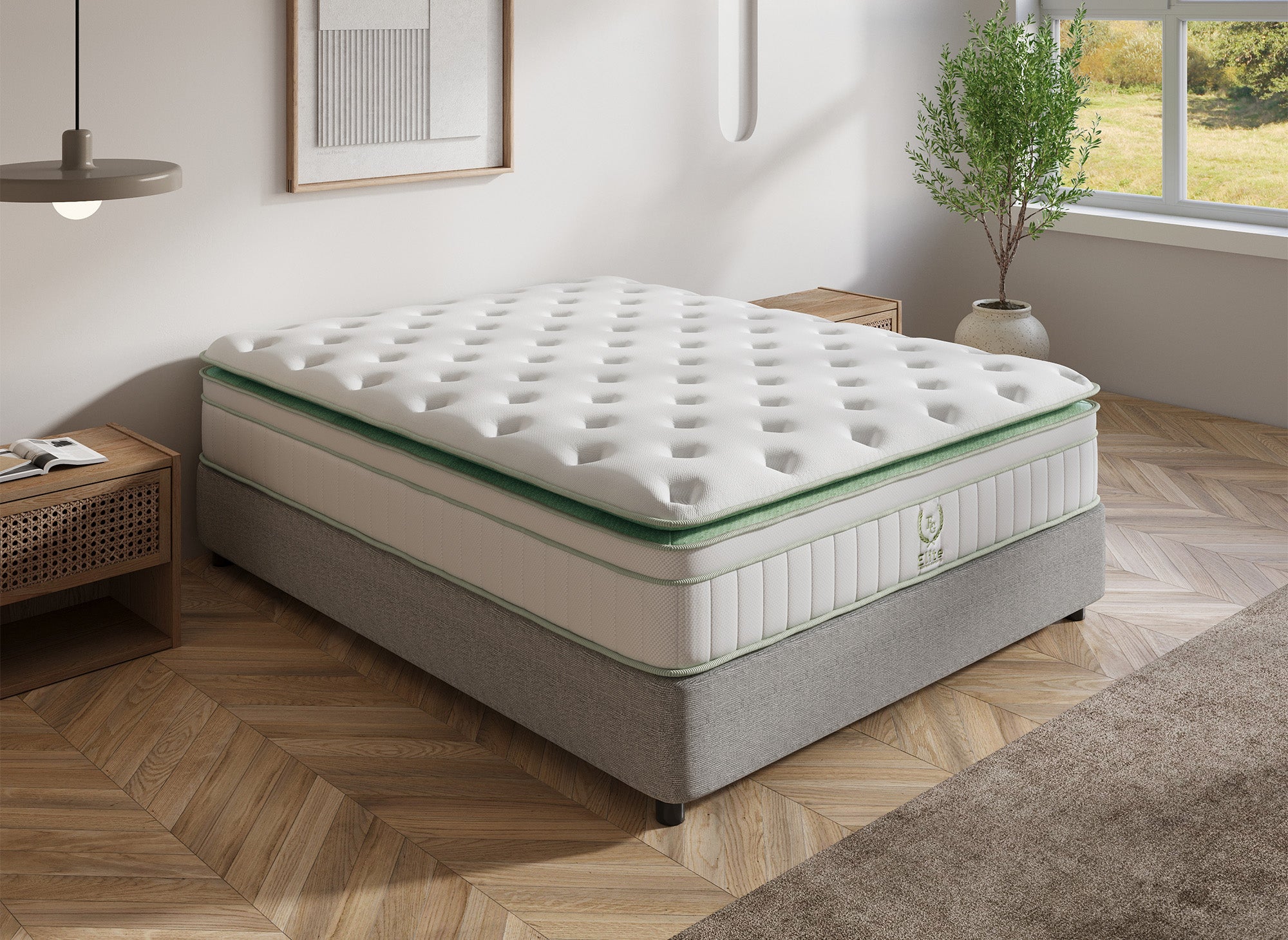 OSCAR Hybrid-Taschenfederkernmatratze 180 x 200 cm, 34 cm dick