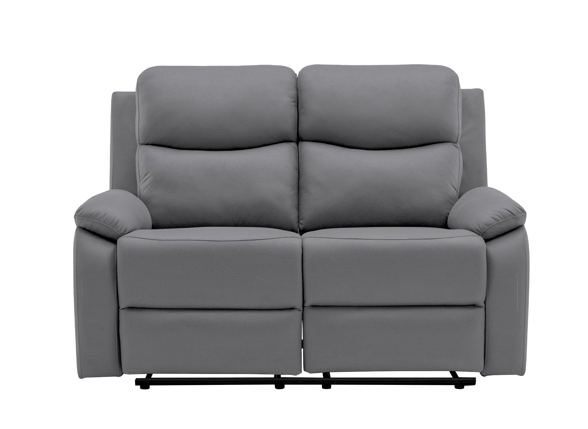 JACOB 2-Sitzer Relaxsofa in dunkelgrauer Kunstlederoptik