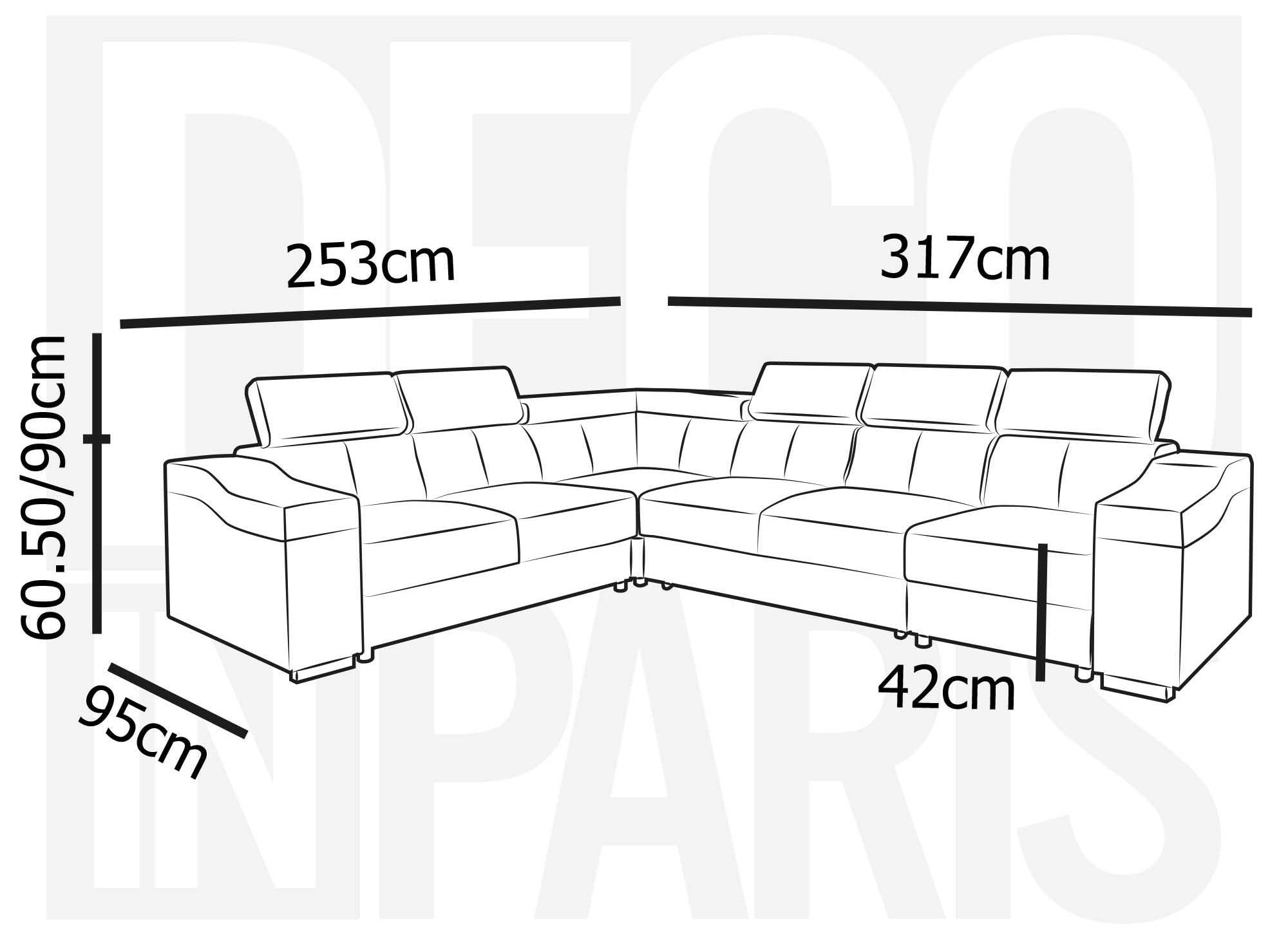 LEONIE Wende-Ecksofa aus wassergrünem Cord